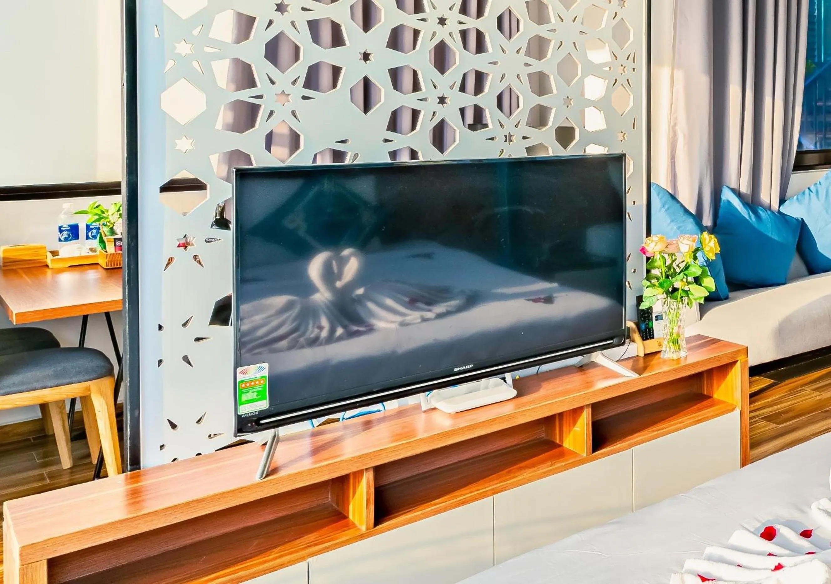 TV and multimedia, Bed in Cani Beach House