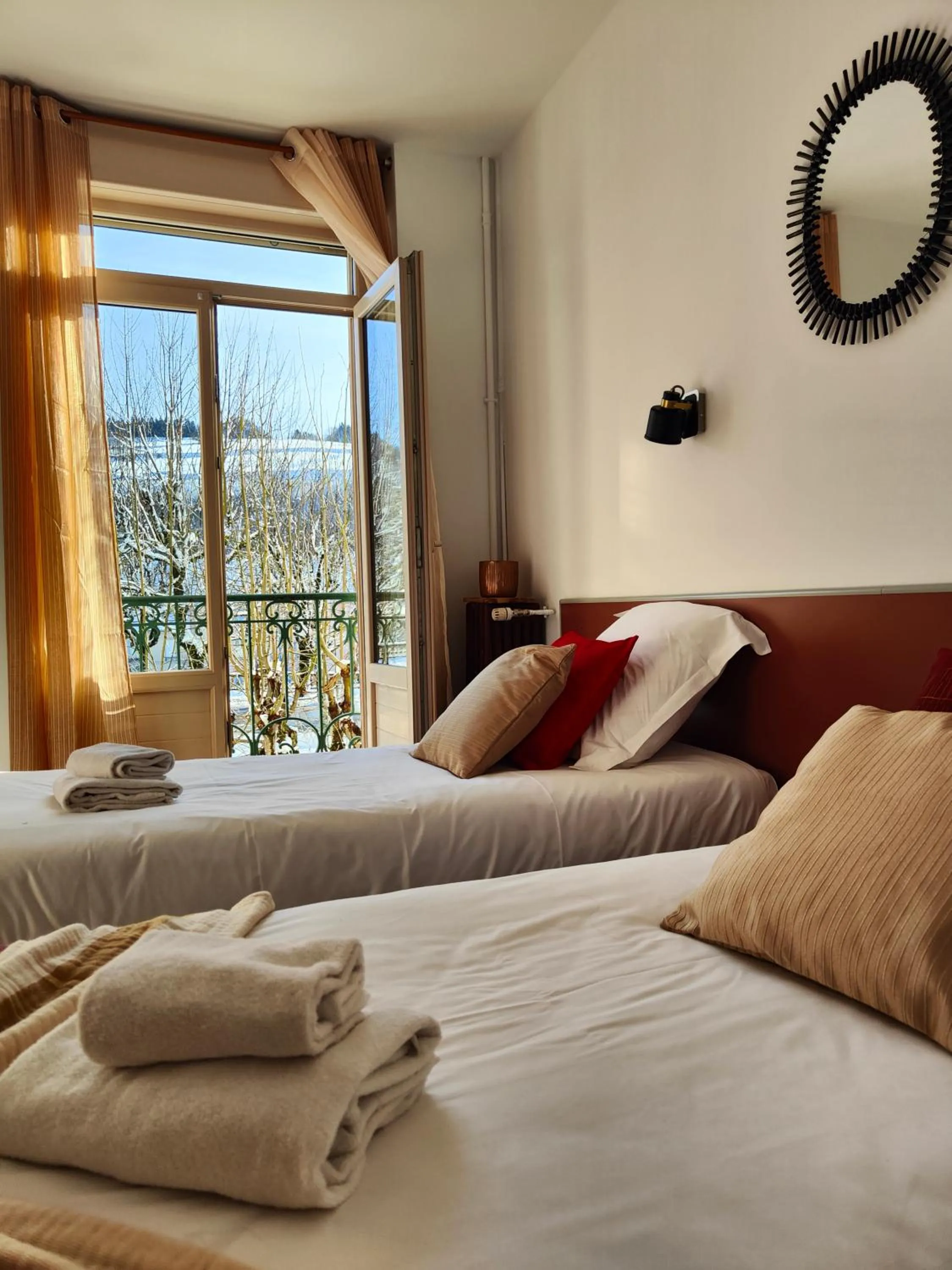 Bed in Hotel Au Val Doré