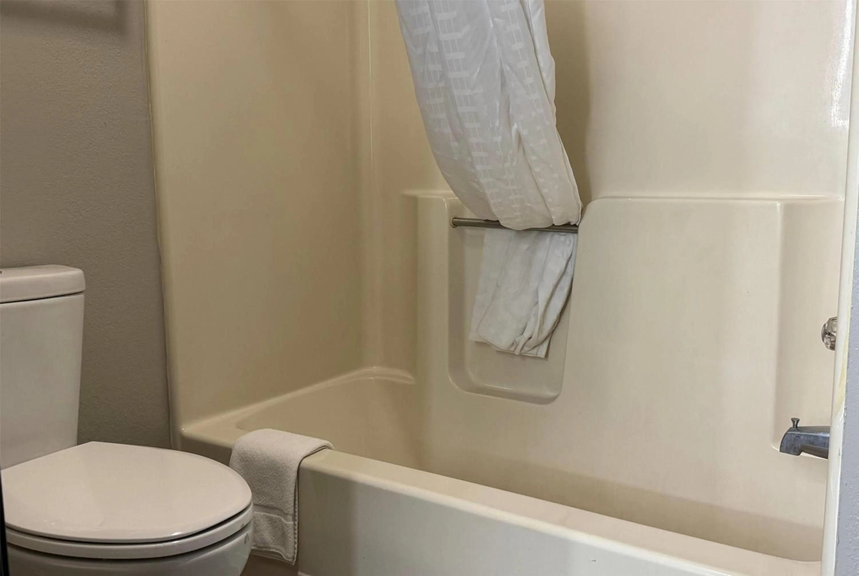 Bathroom in Super 8 by Wyndham Evansville East