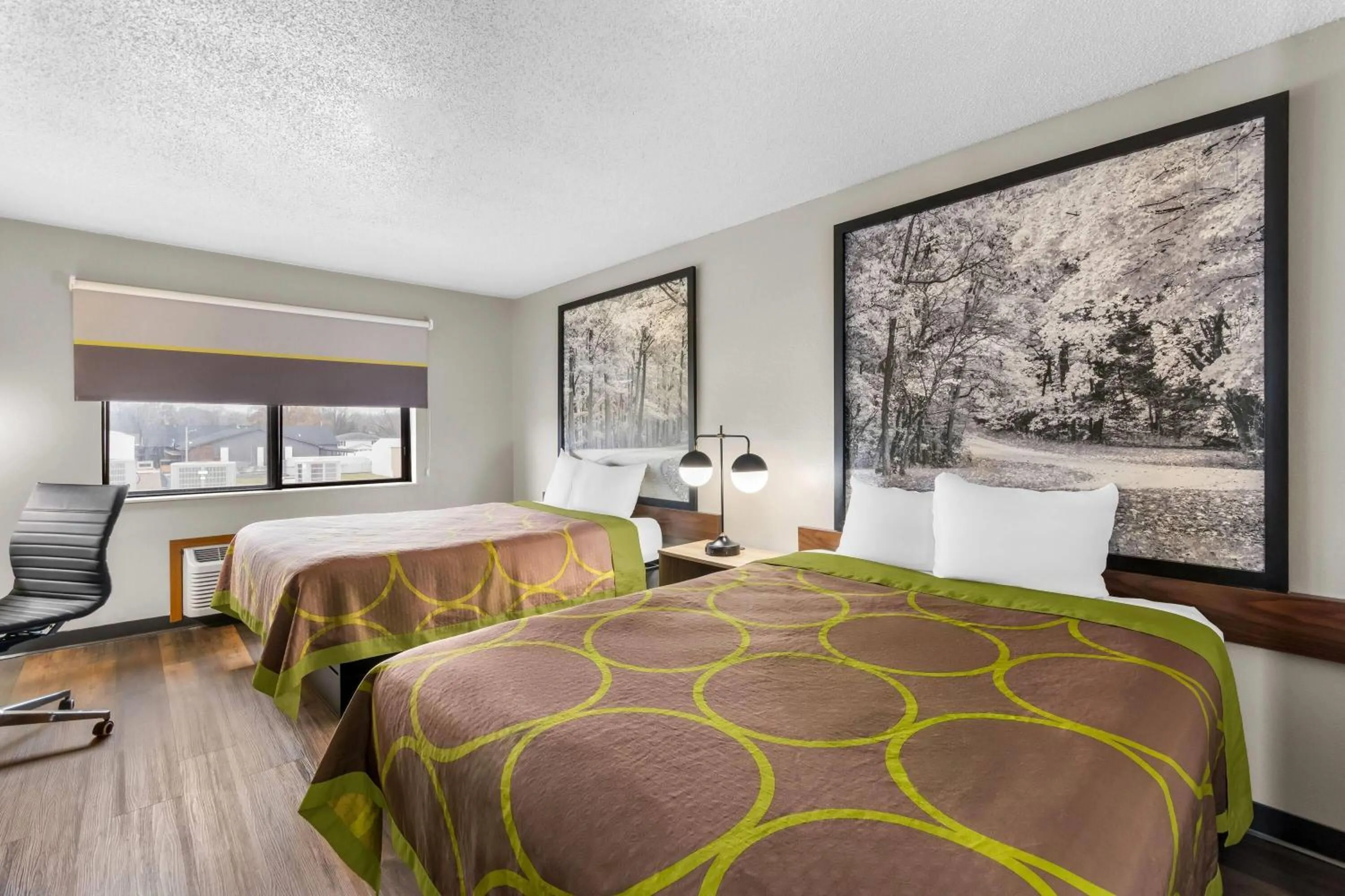 Bed in Super 8 by Wyndham Evansville East