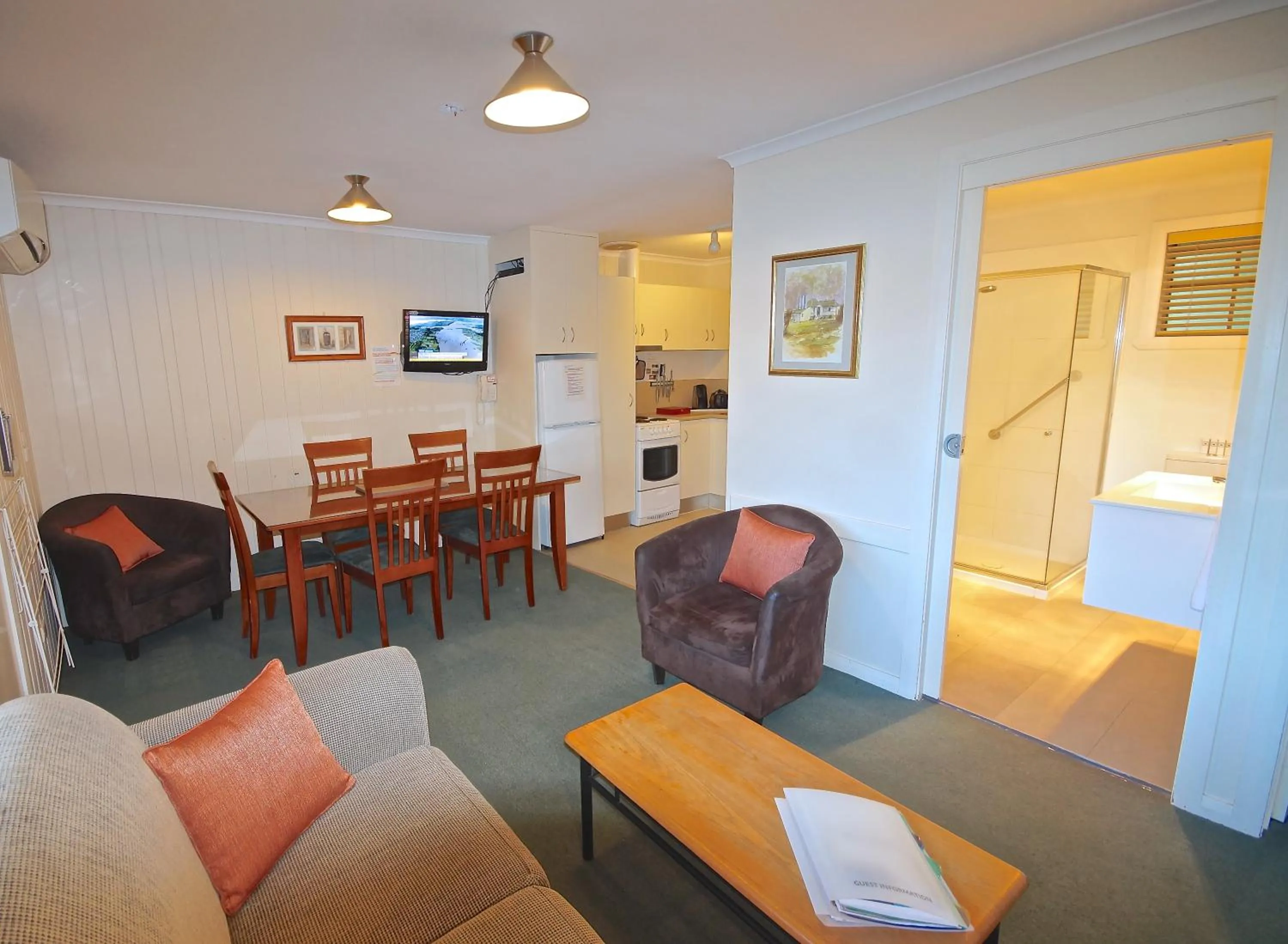 Living room in Port Arthur Villas