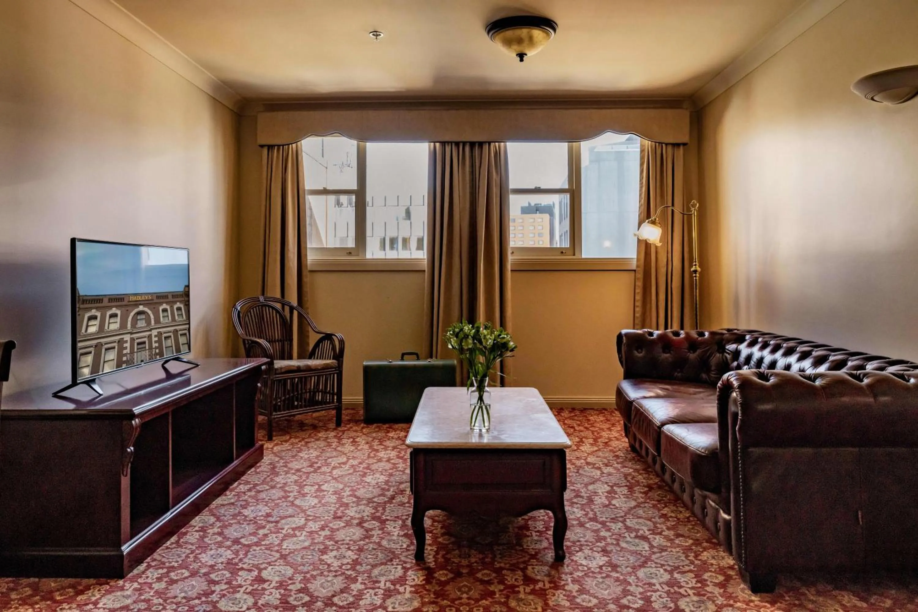 Living room in Hadley's Orient Hotel