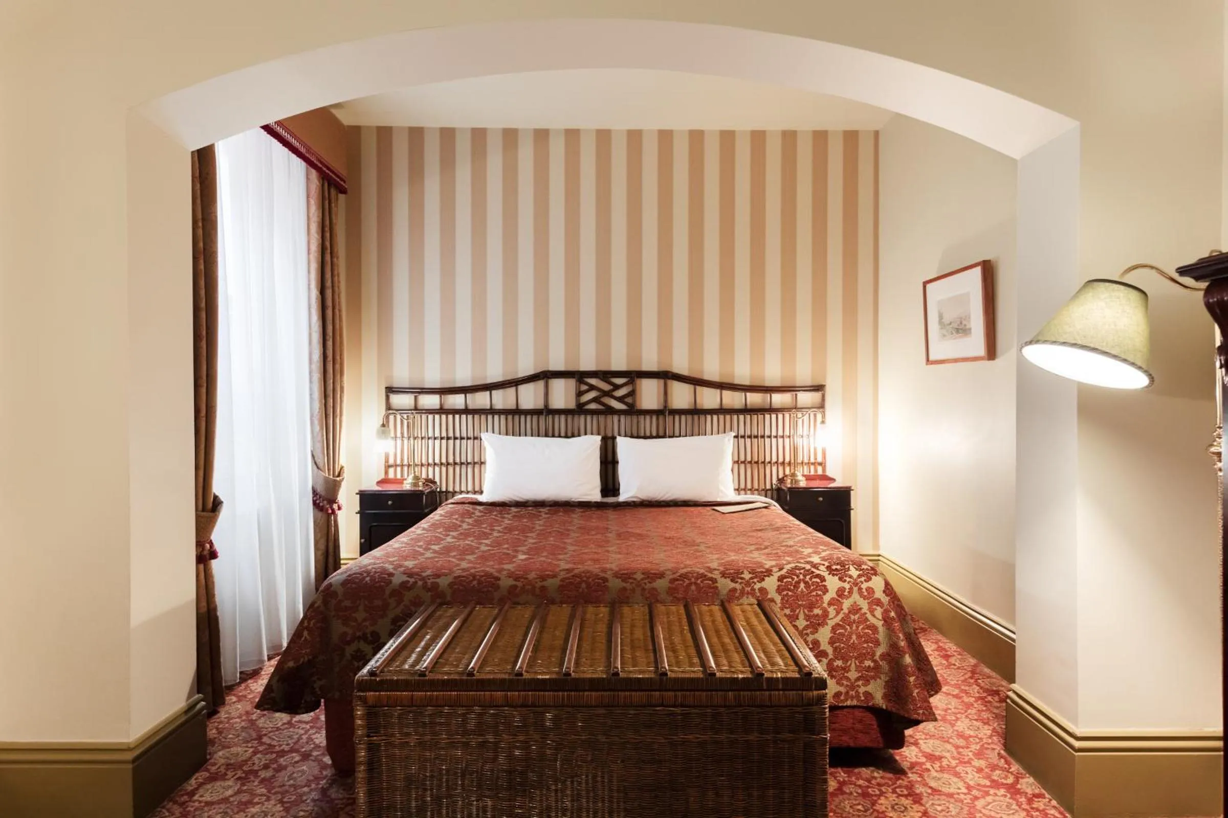 Bed in Hadley's Orient Hotel