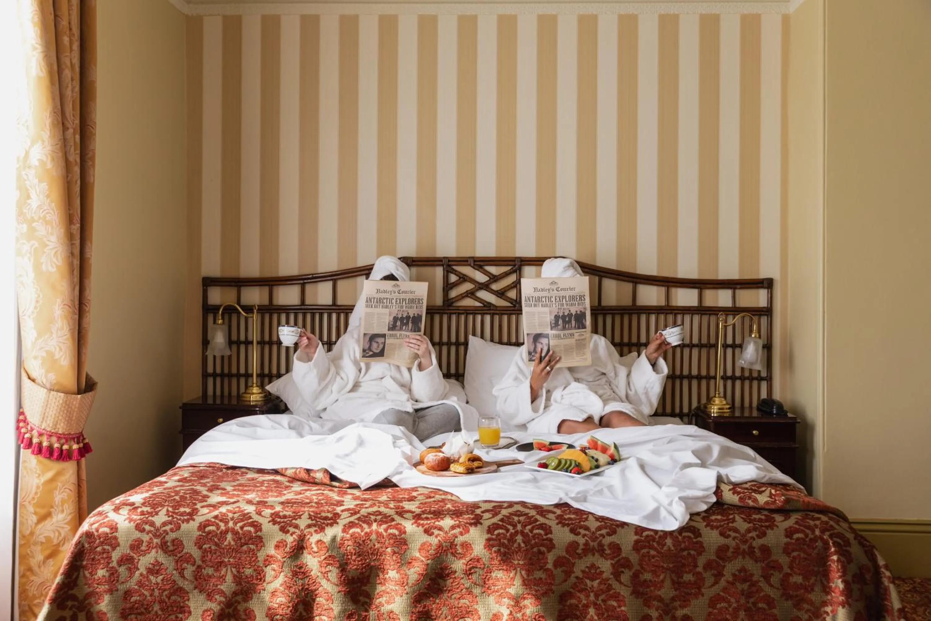 Bed in Hadley's Orient Hotel