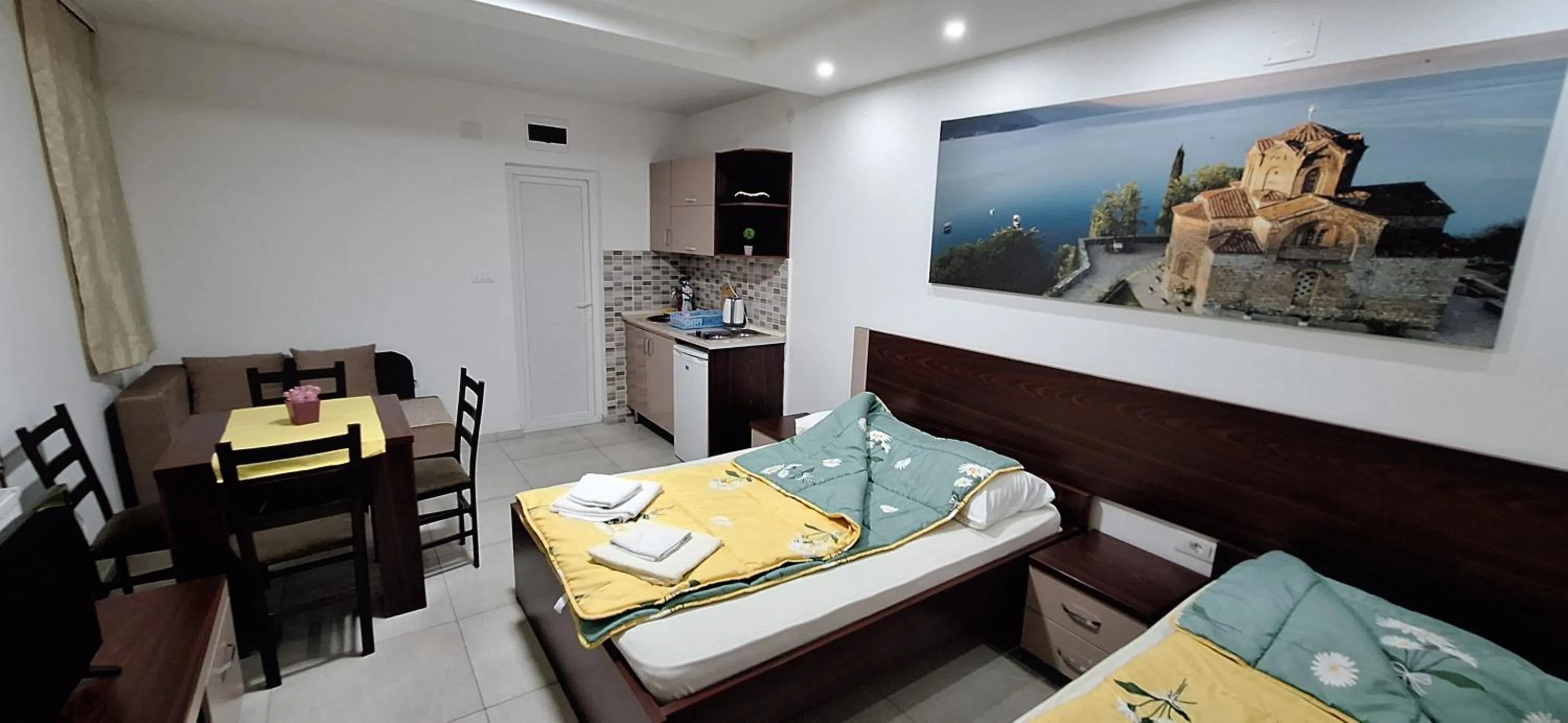 Living room, Bed in Apartment Delfina