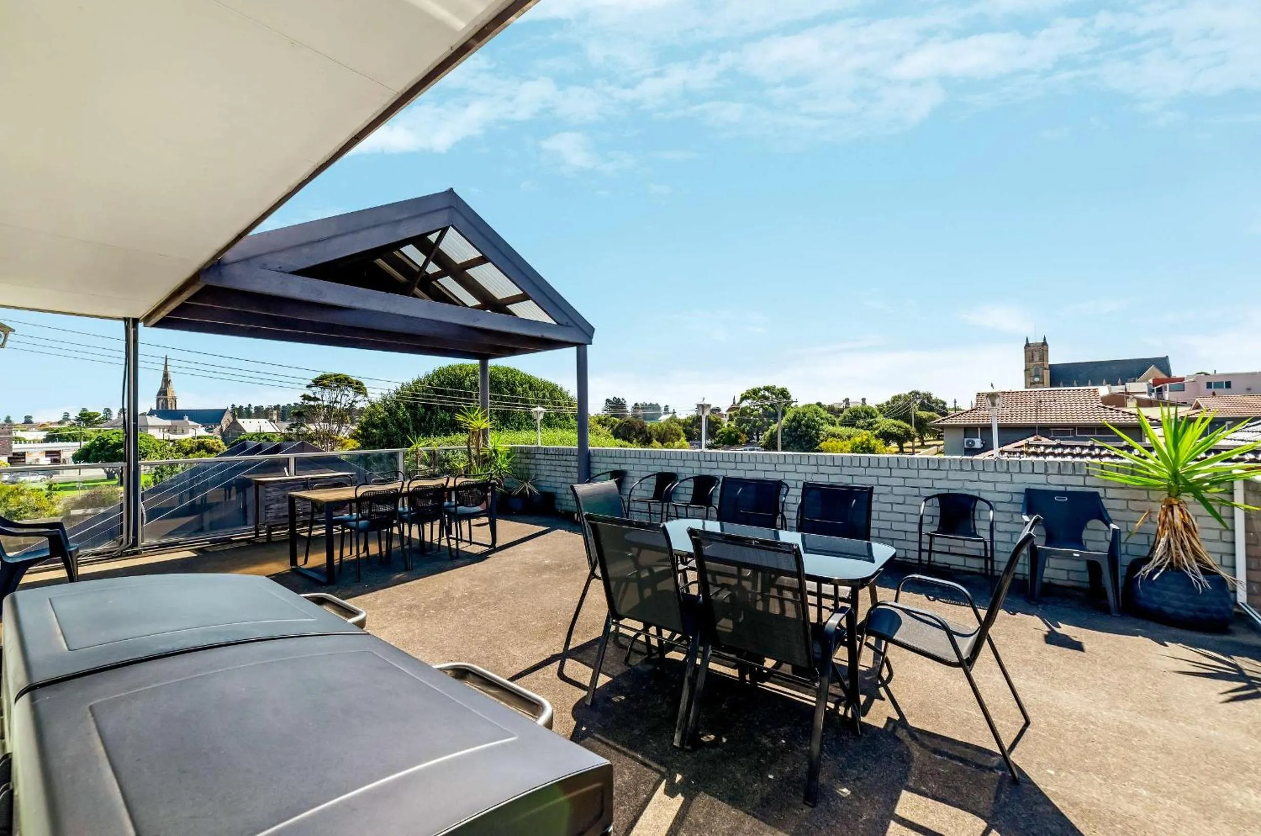 Patio in City Heart Motel Warrnambool