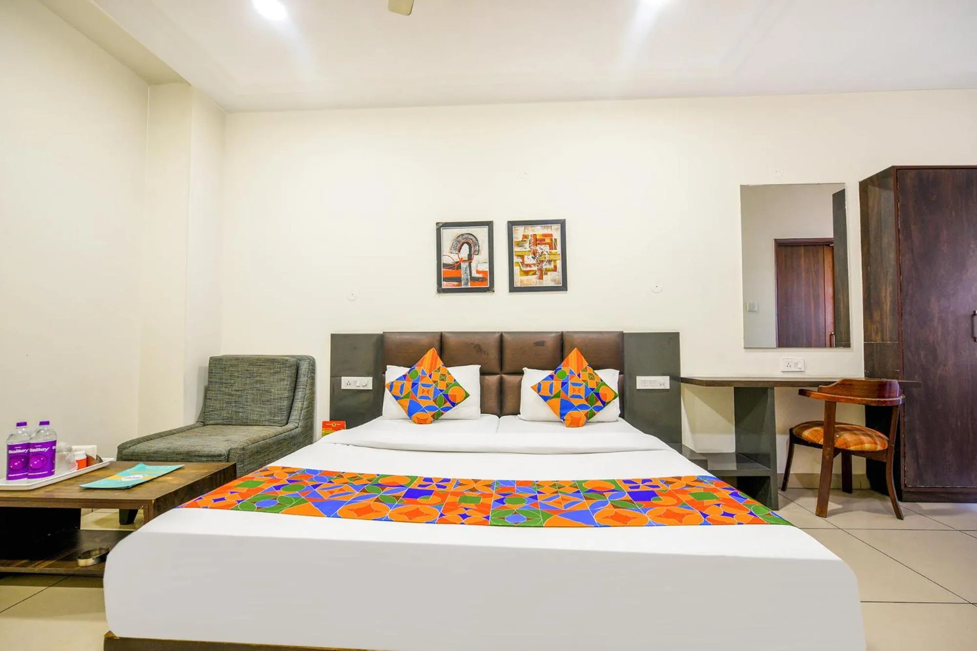 Bed in FabHotel Nanda Civil Lines