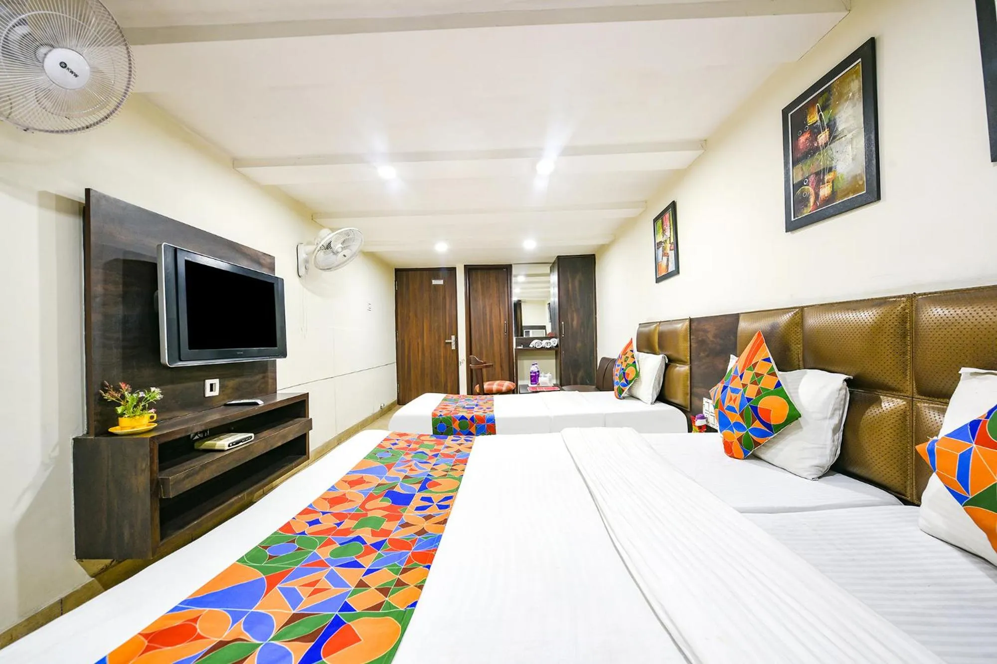 Bed in FabHotel Nanda Civil Lines