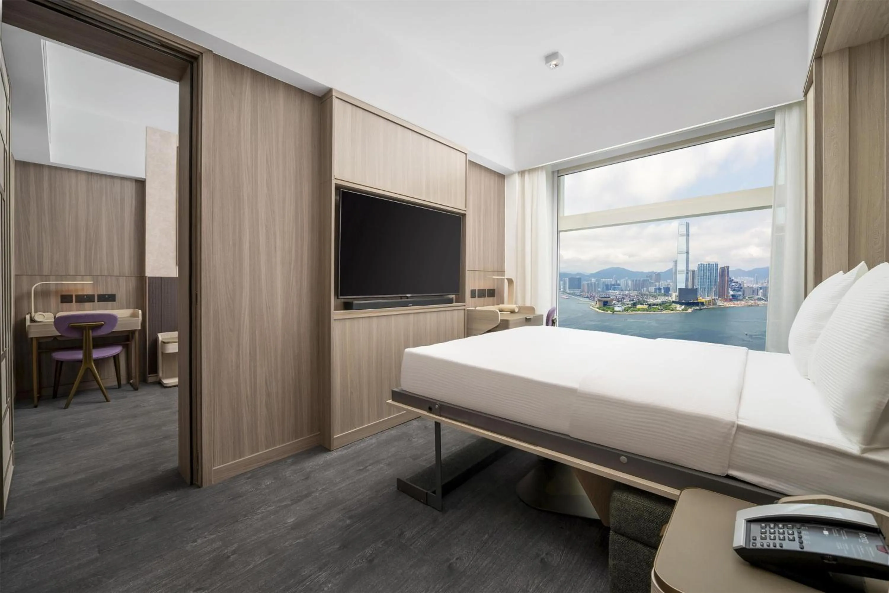 Bed in Motto by Hilton Hong Kong Soho
