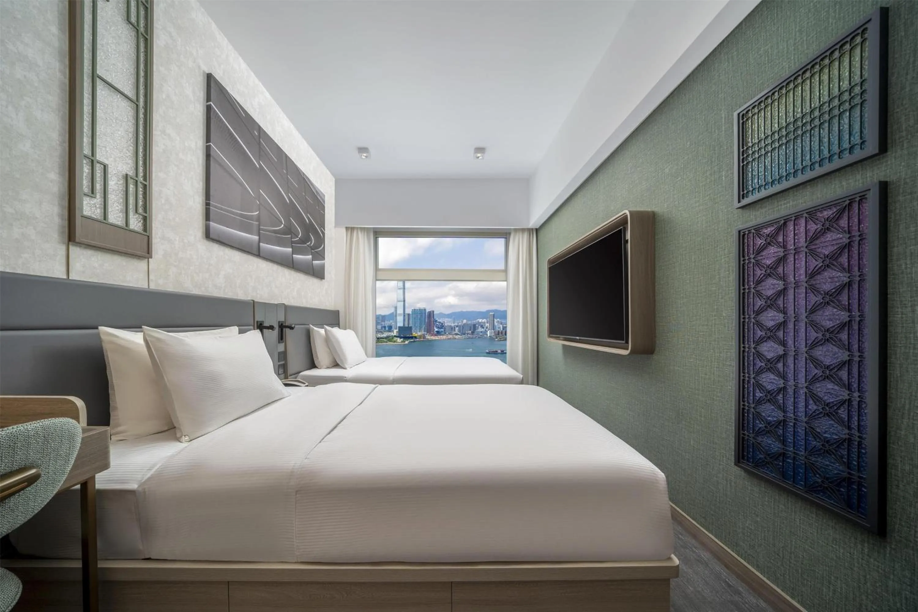 Bed in Motto by Hilton Hong Kong Soho