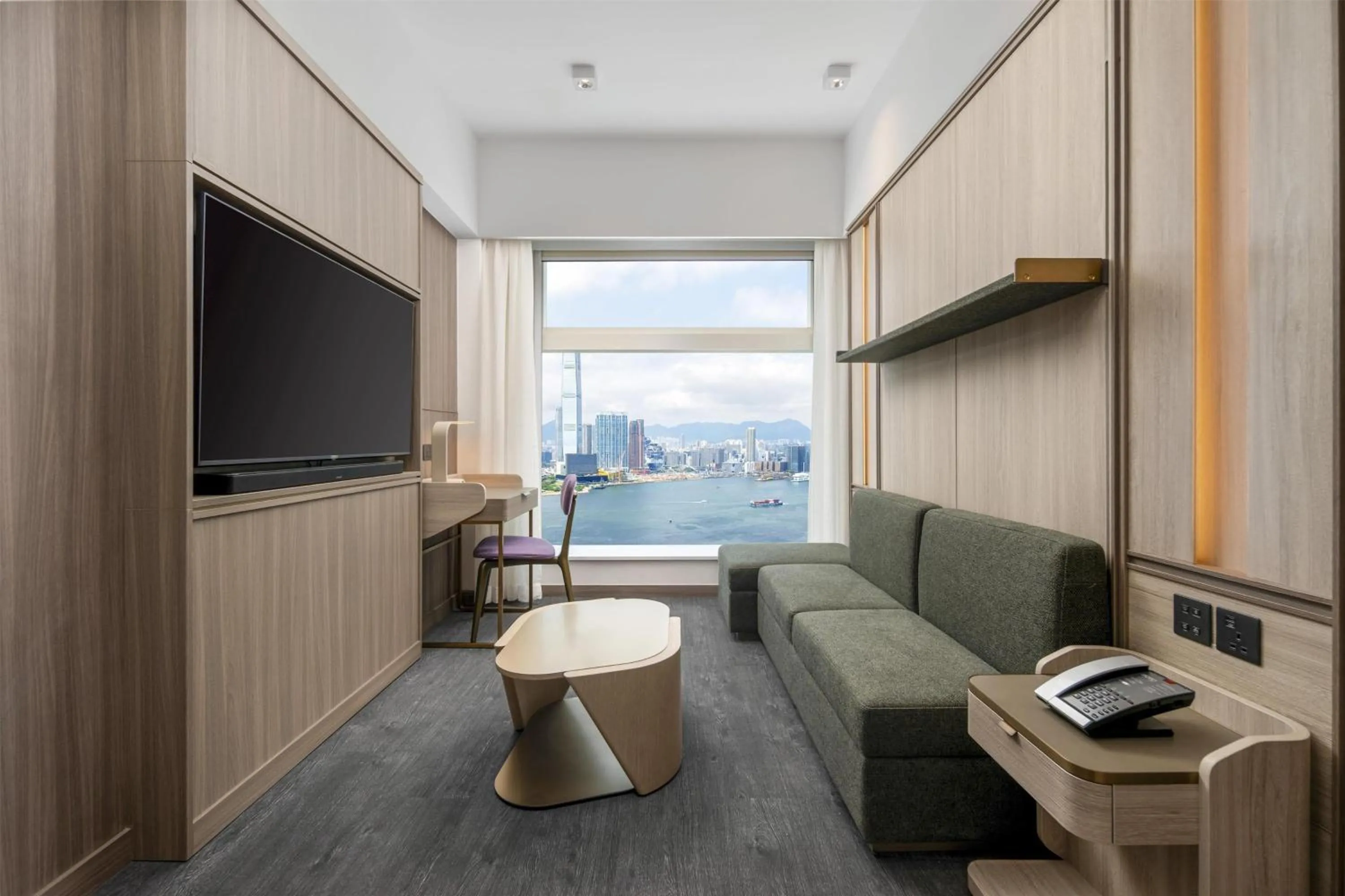 Living room in Motto by Hilton Hong Kong Soho