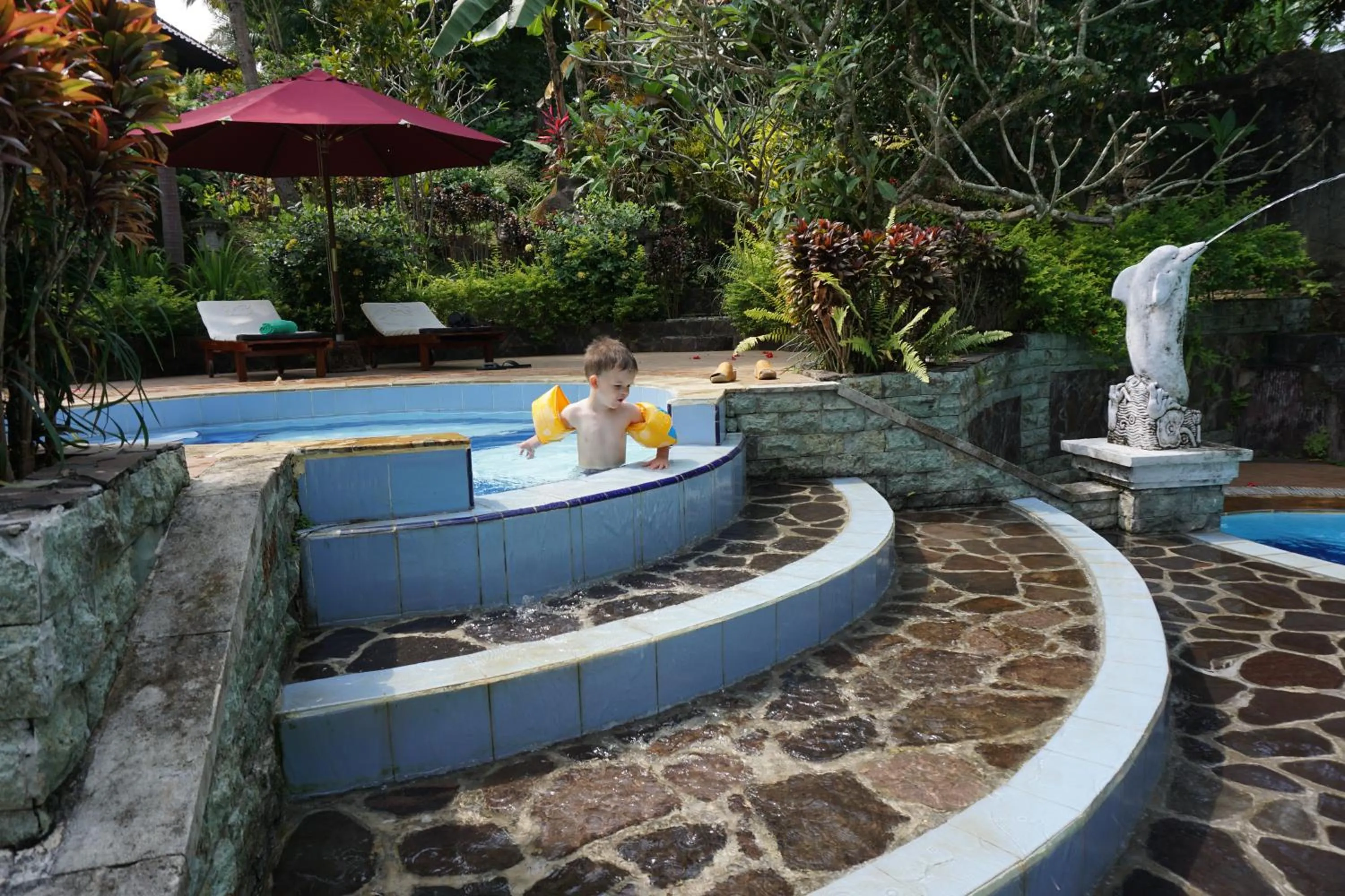 Swimming pool in Gunung Paradis Retreat