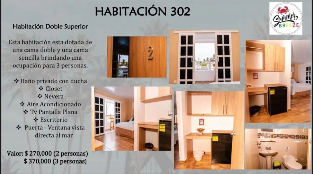 Standard Twin Room with Sea View in Summer Breeze Standard Twin Room with Sea View in Summer Breeze