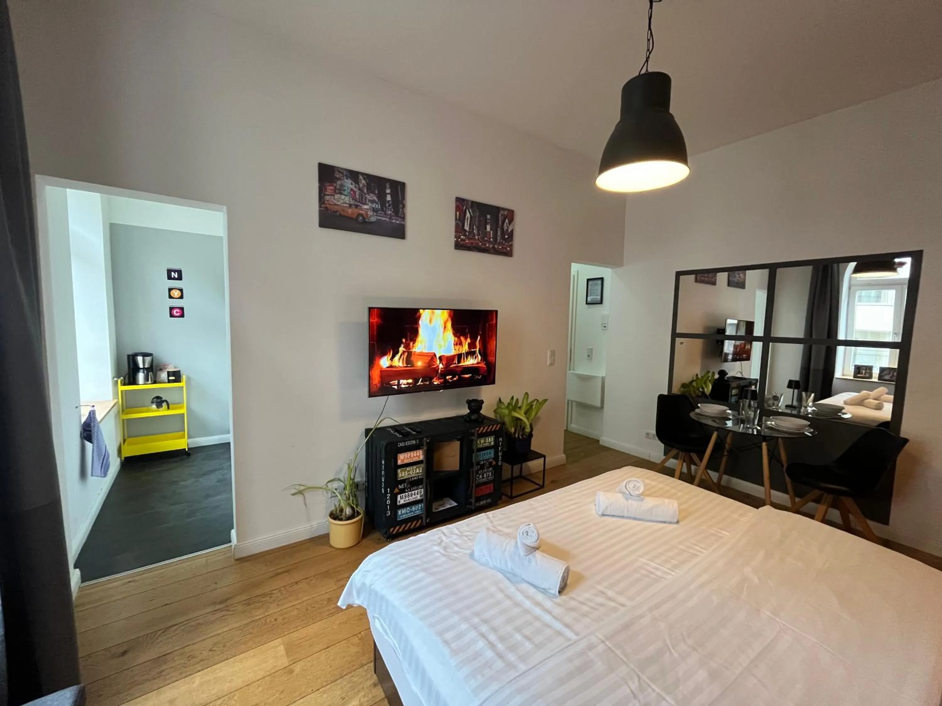 Bed in Apartments an der Arena Leipzig