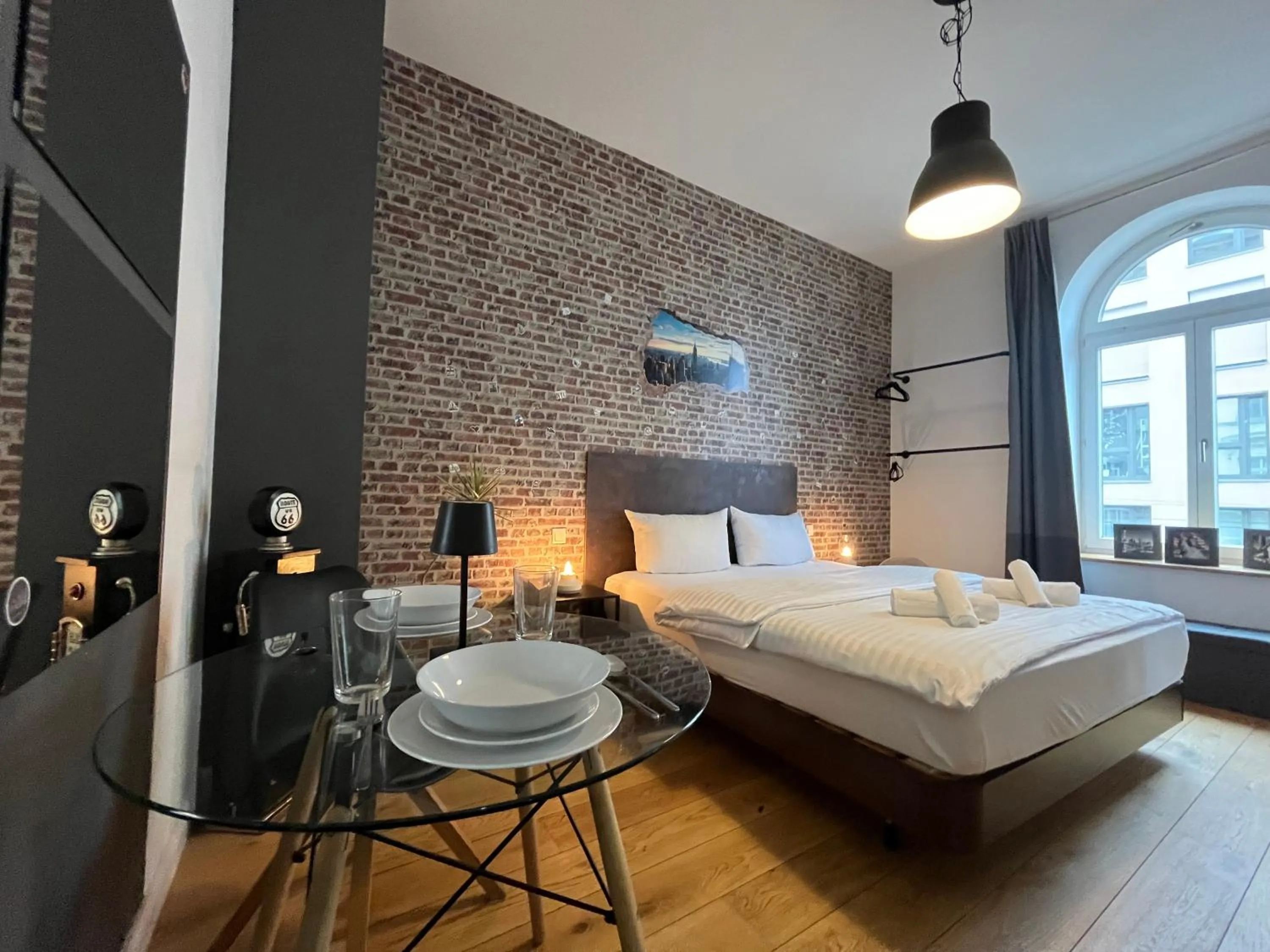 Bed in Apartments an der Arena Leipzig