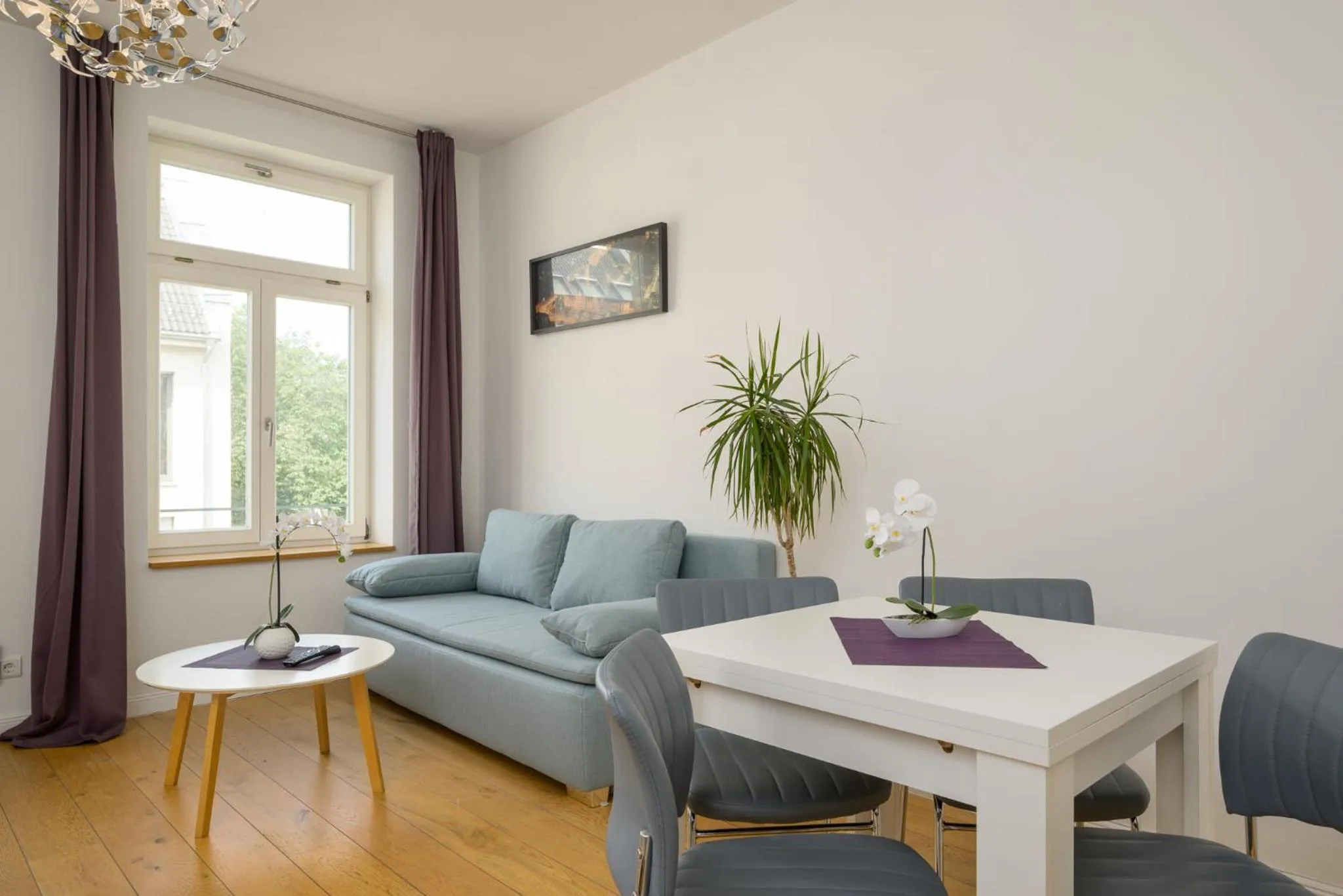 Seating area in Apartments an der Arena Leipzig