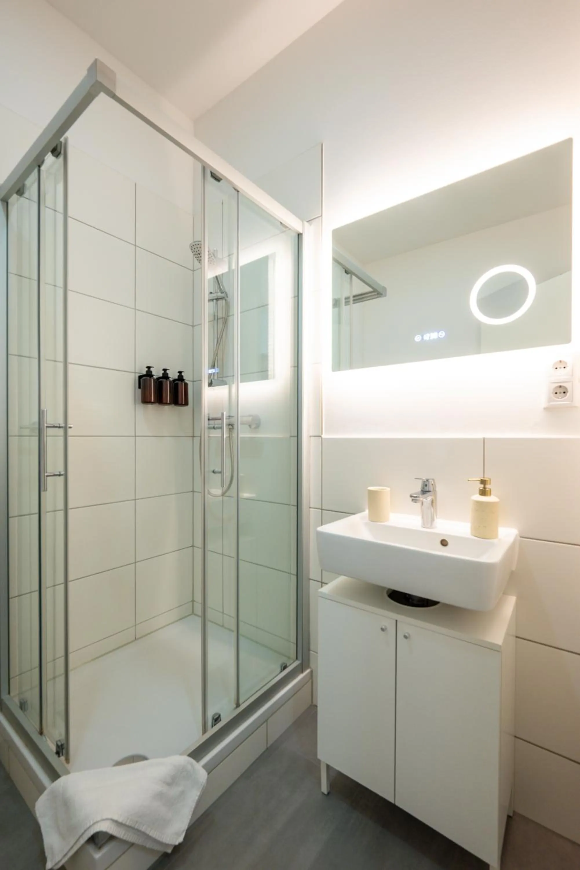 Shower in Apartments an der Arena Leipzig