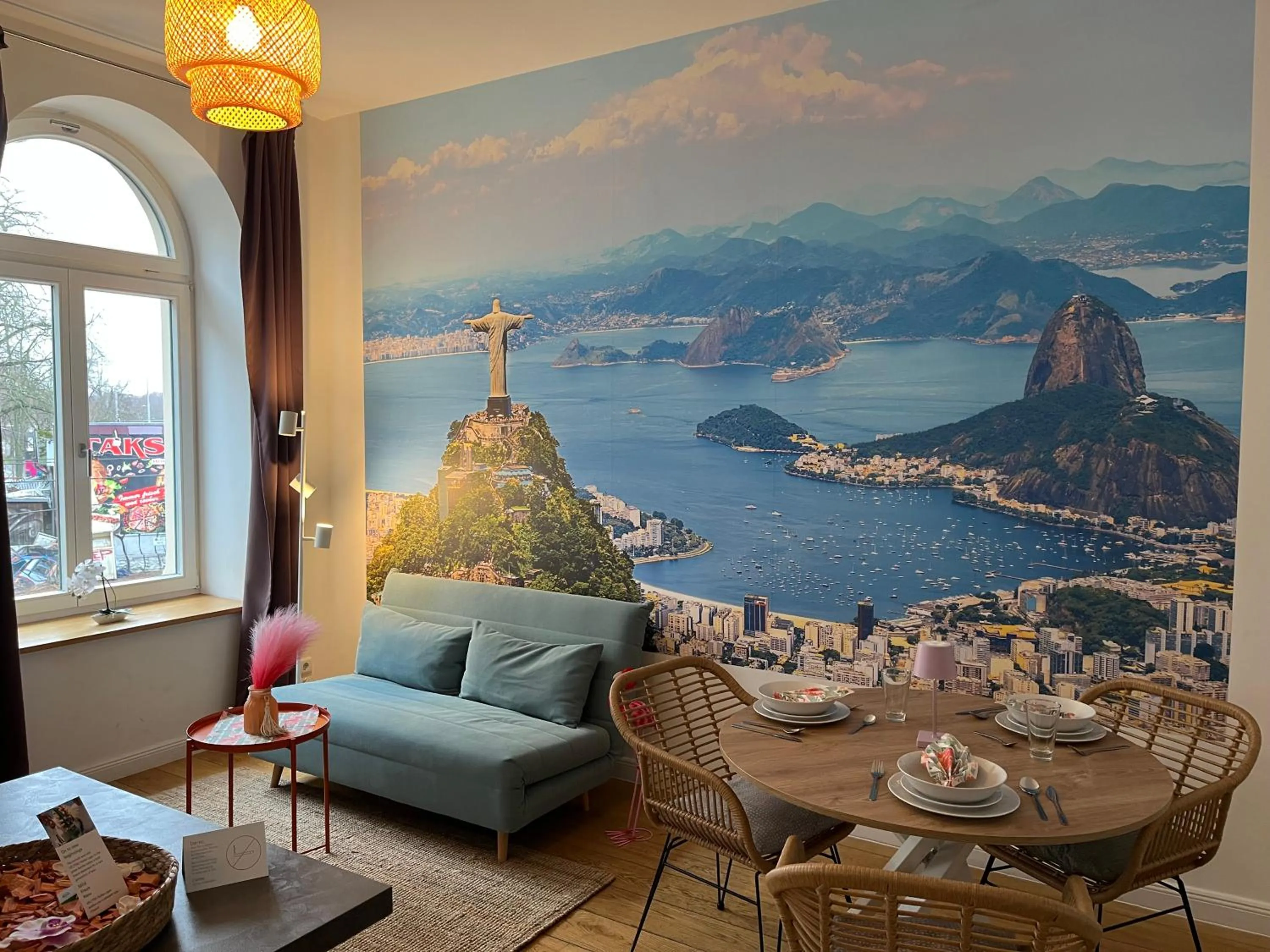 Living room in Apartments an der Arena Leipzig