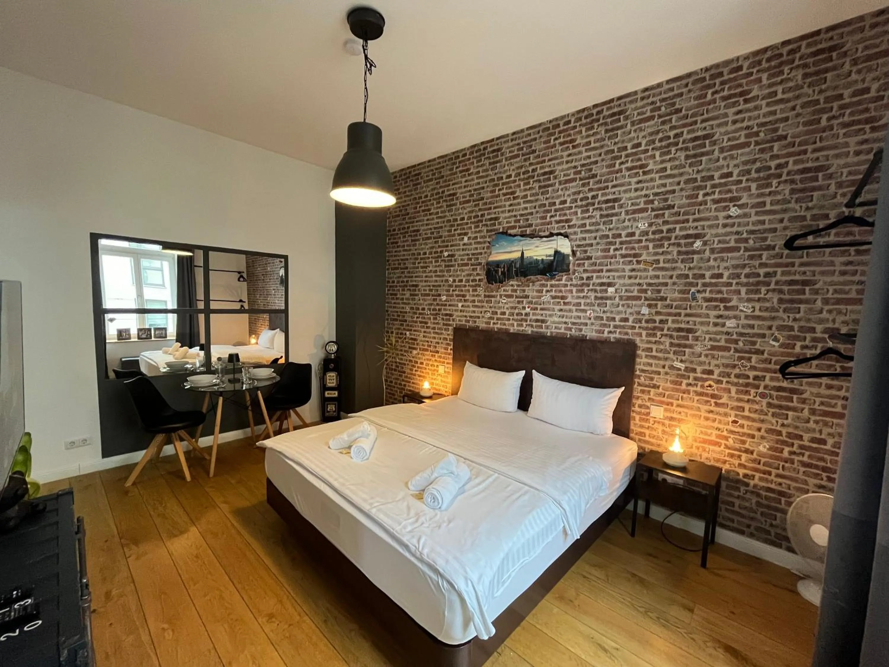 Bed in Apartments an der Arena Leipzig