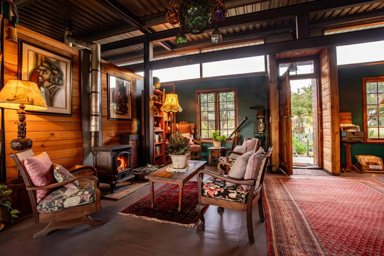 Living room in ECO Lodge Villa Villekula