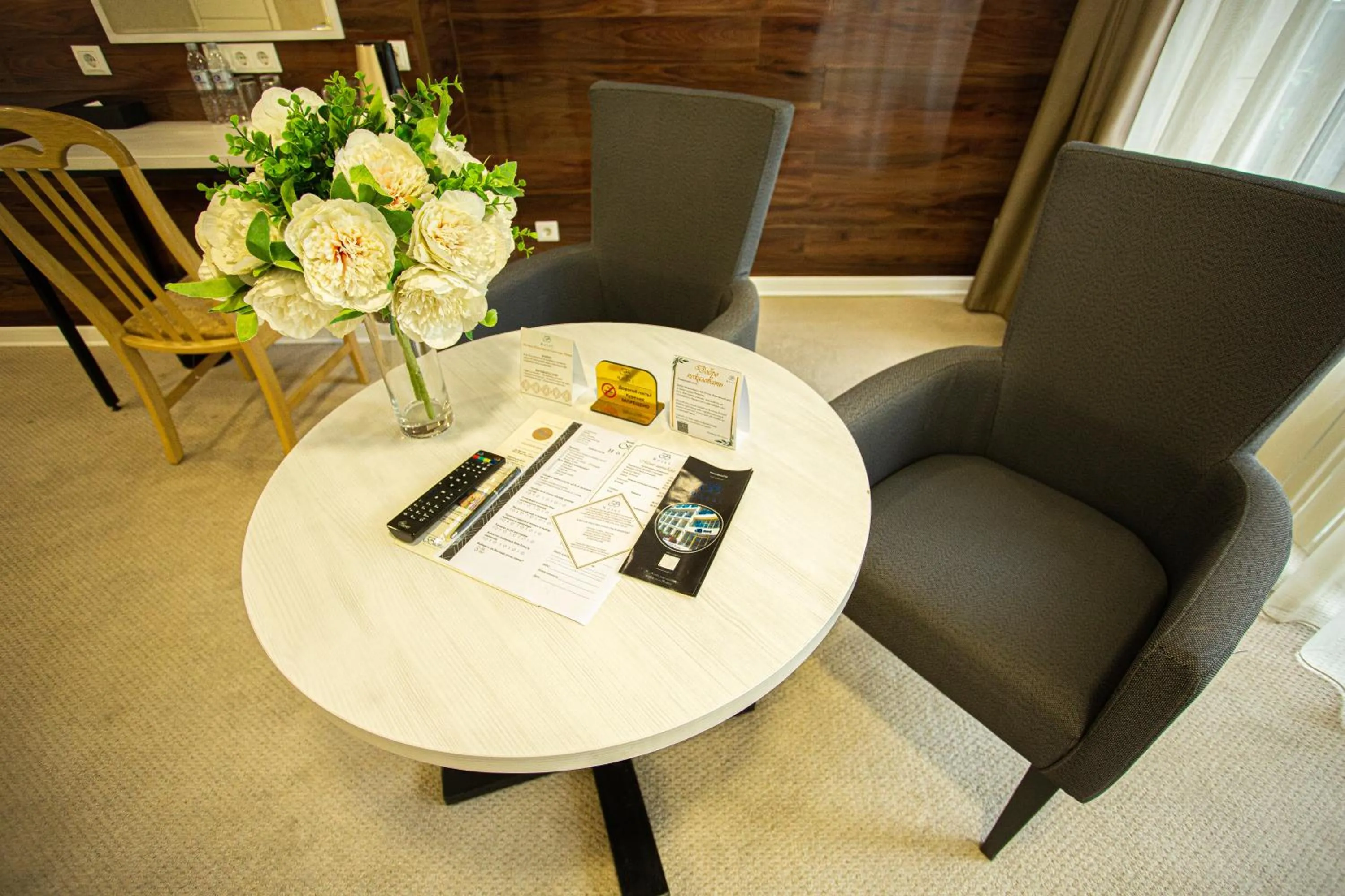 Seating area in B Hotel Bishkek