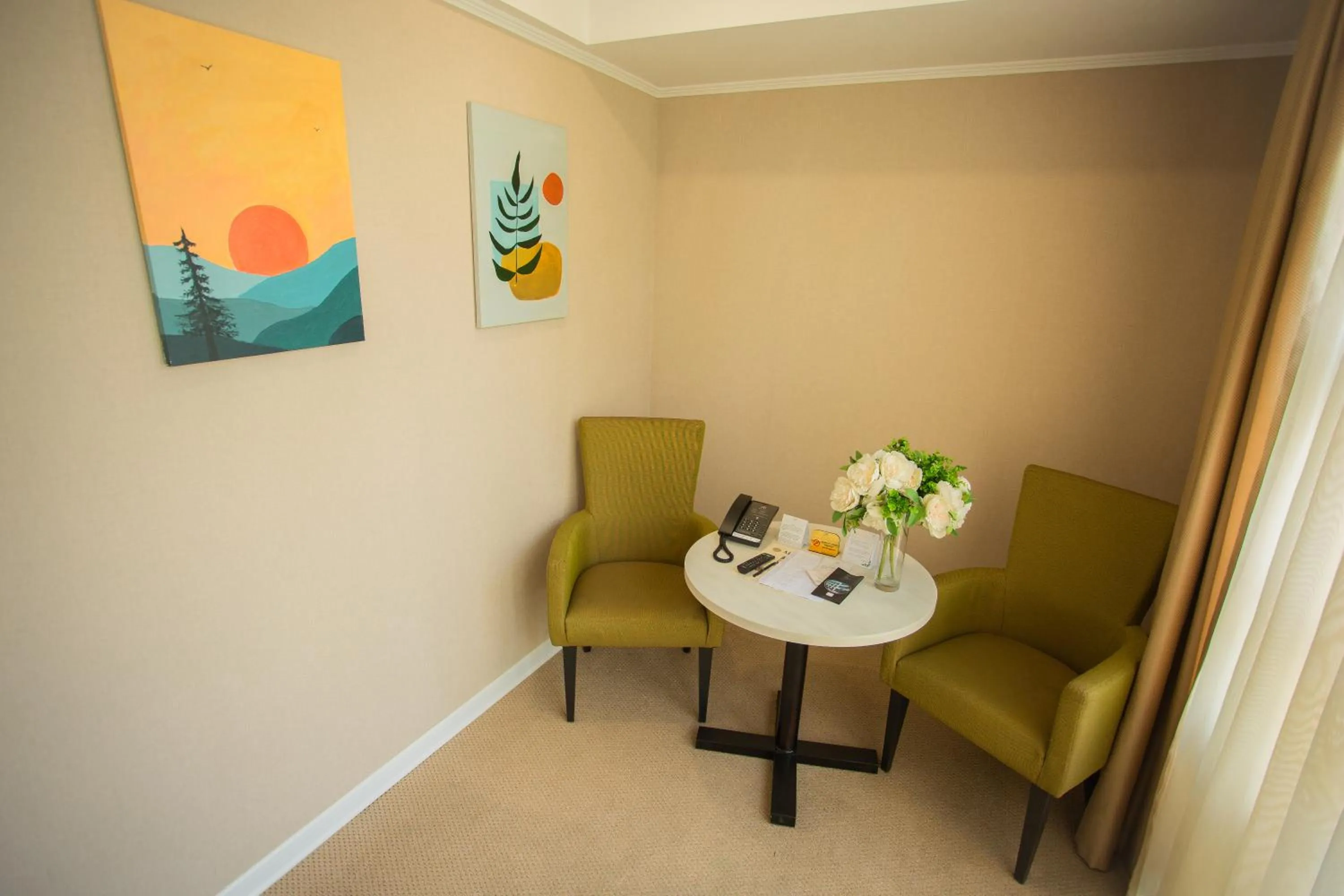 Seating area in B Hotel Bishkek