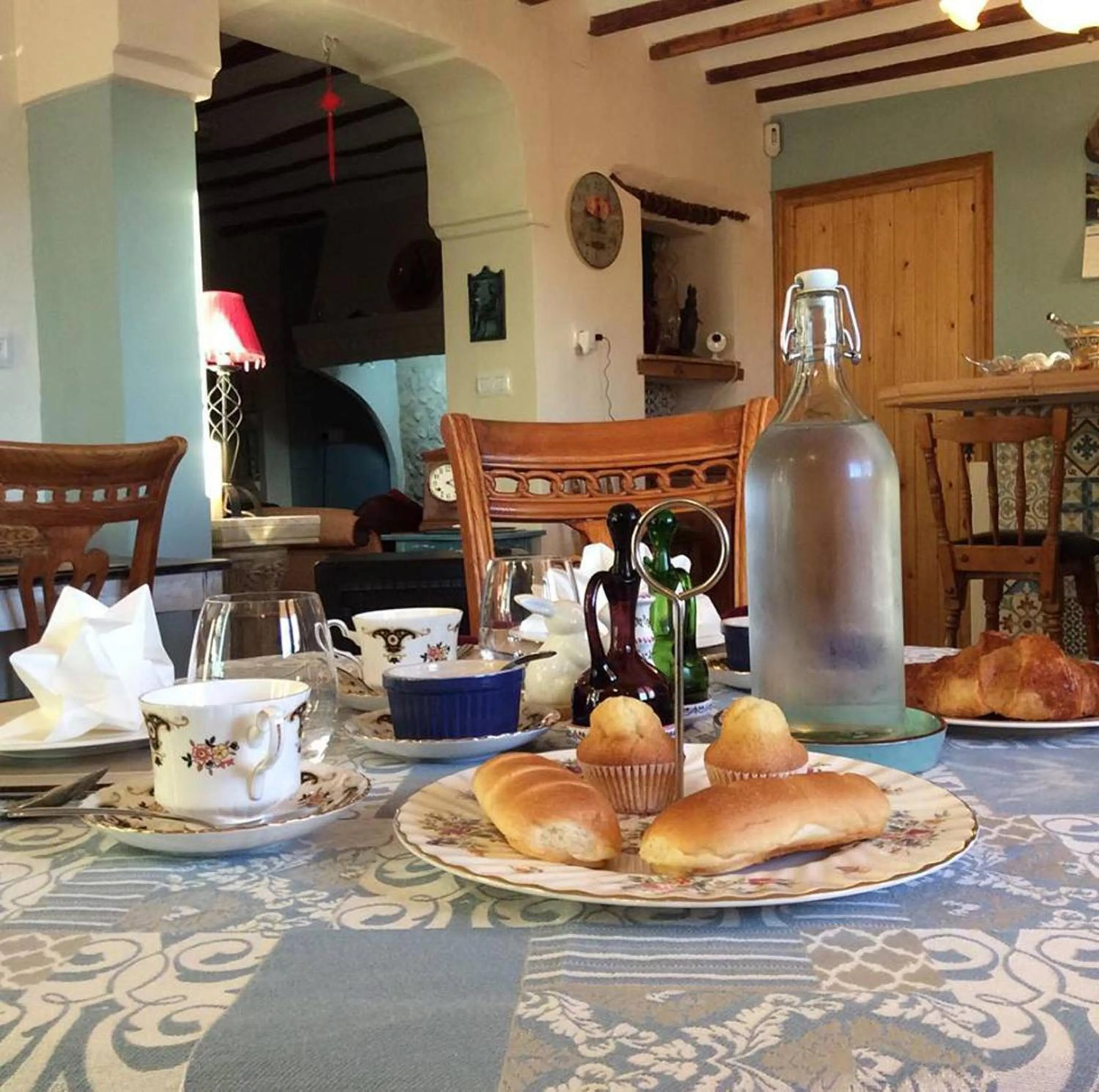 Continental breakfast in Los Cuatro Vientos B&B
