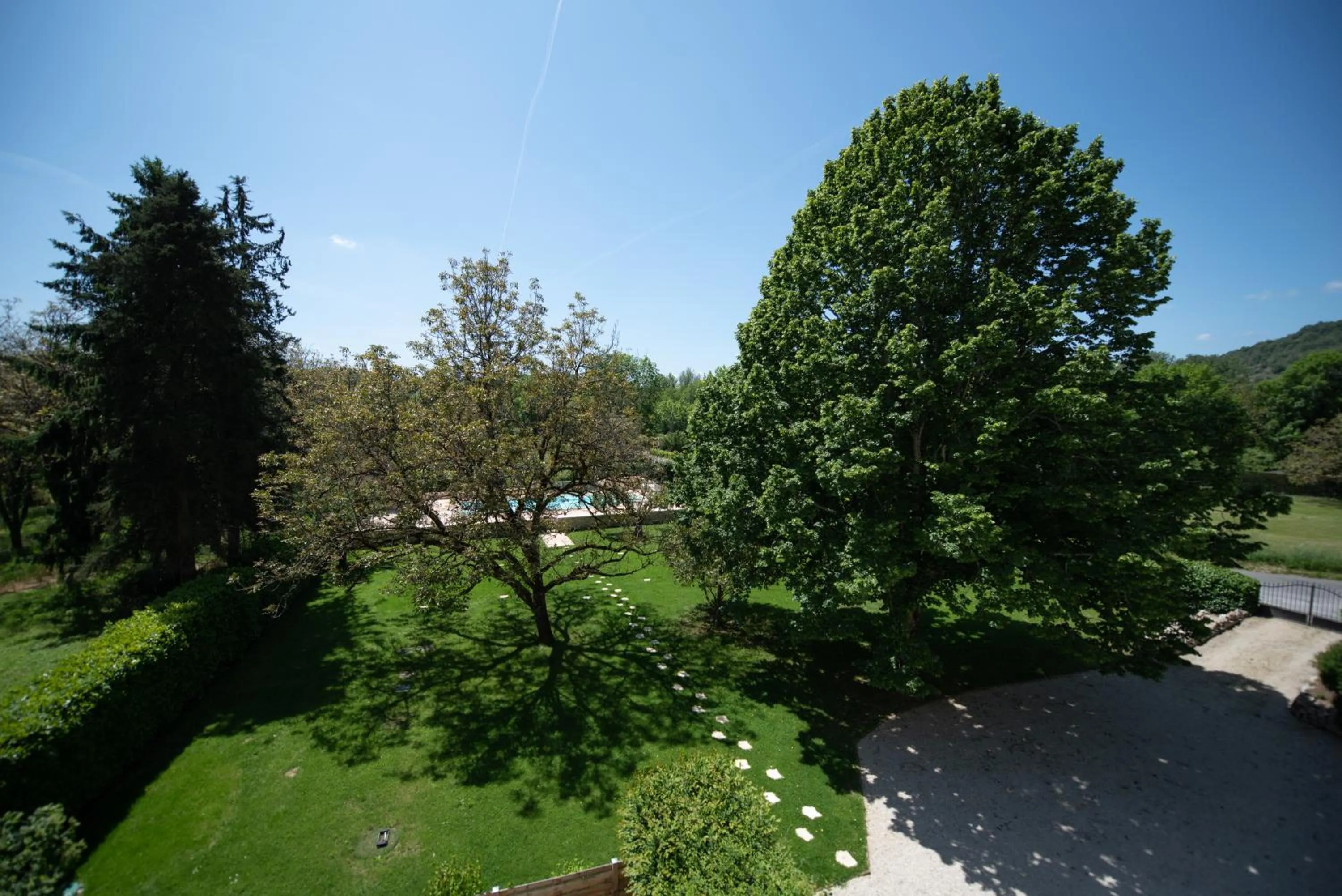 Garden view in Logis Hôtels - Hôtel Restaurant Domaine Les Falaises