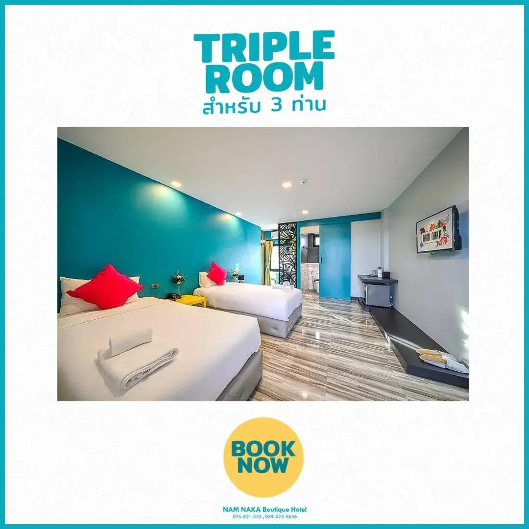 Bed in Nam Naka Boutique Hotel - SHA Plus Bed in Nam Naka Boutique Hotel - SHA Plus