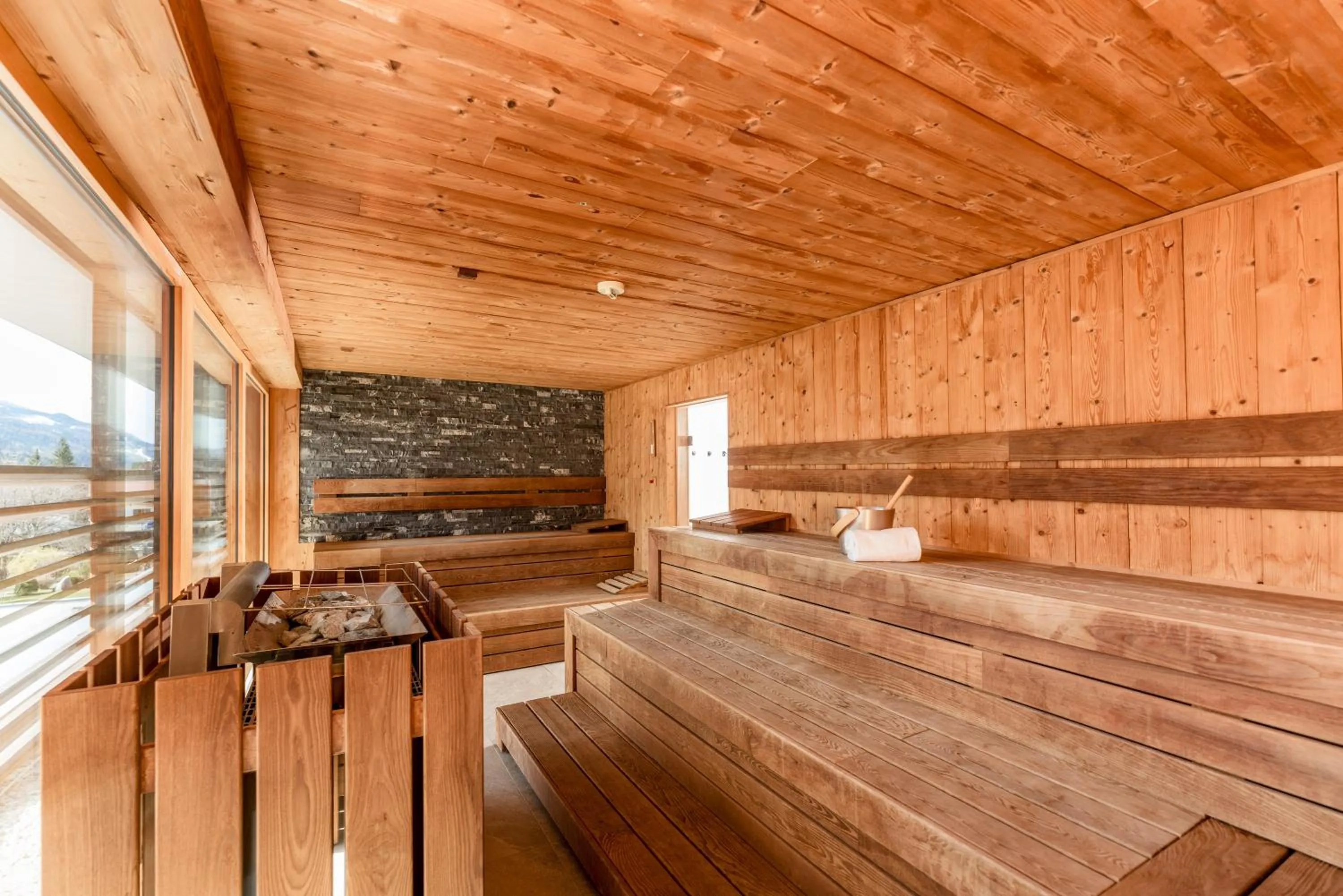 Sauna in Aparthotel Ursprung