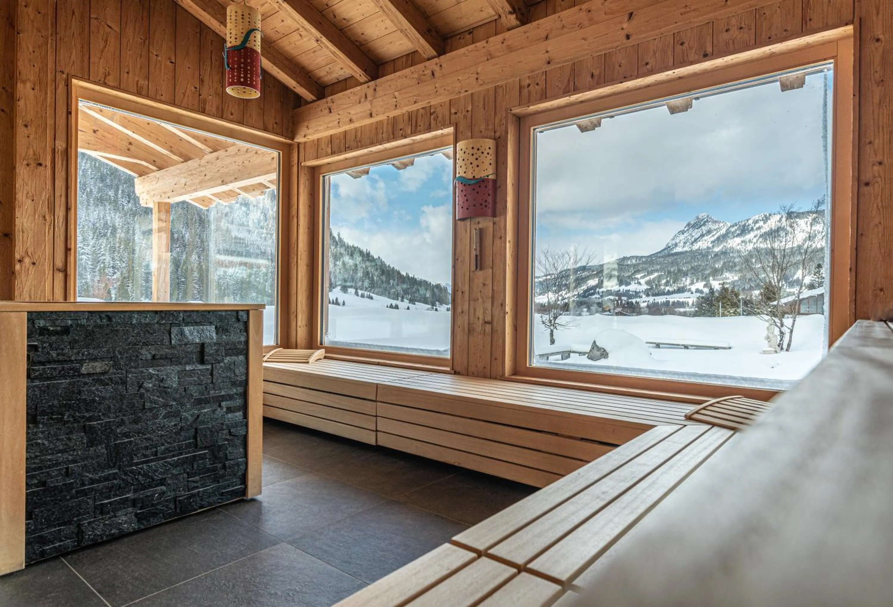 Sauna in Hotel Tyrol am Haldensee
