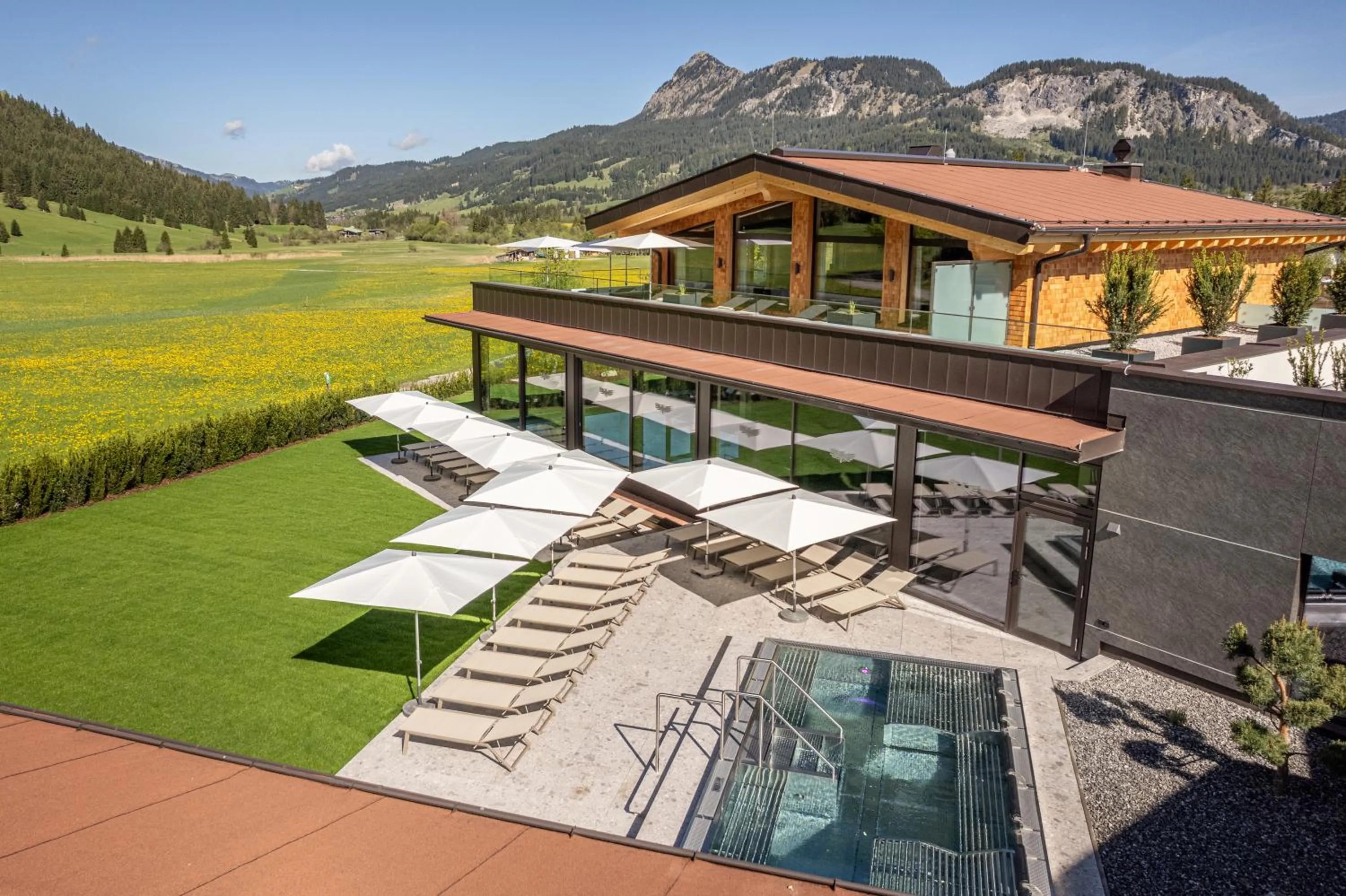 Swimming pool in Hotel Tyrol am Haldensee