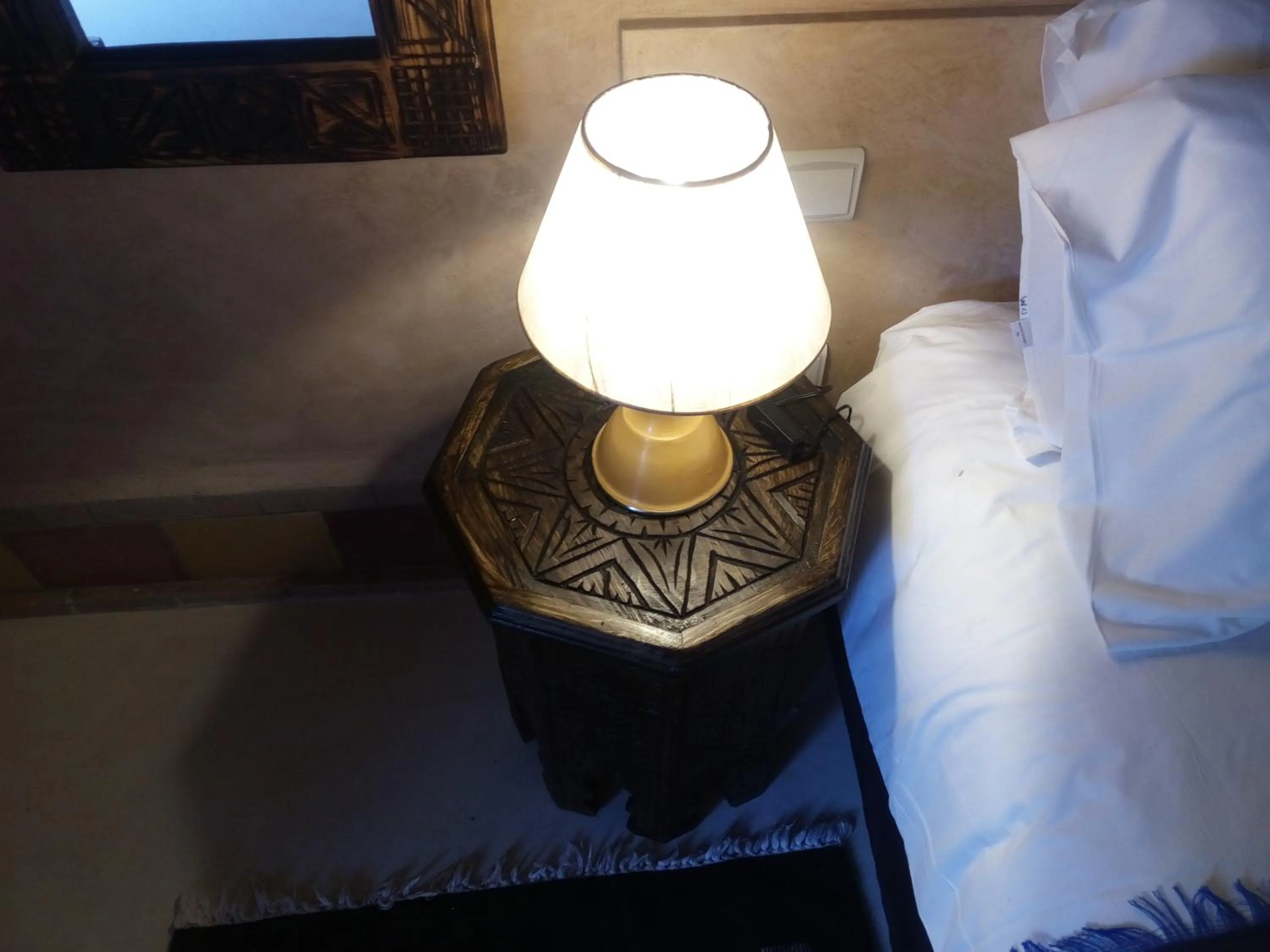 Decorative detail, Bed in La Kasbah d'Ouzoud