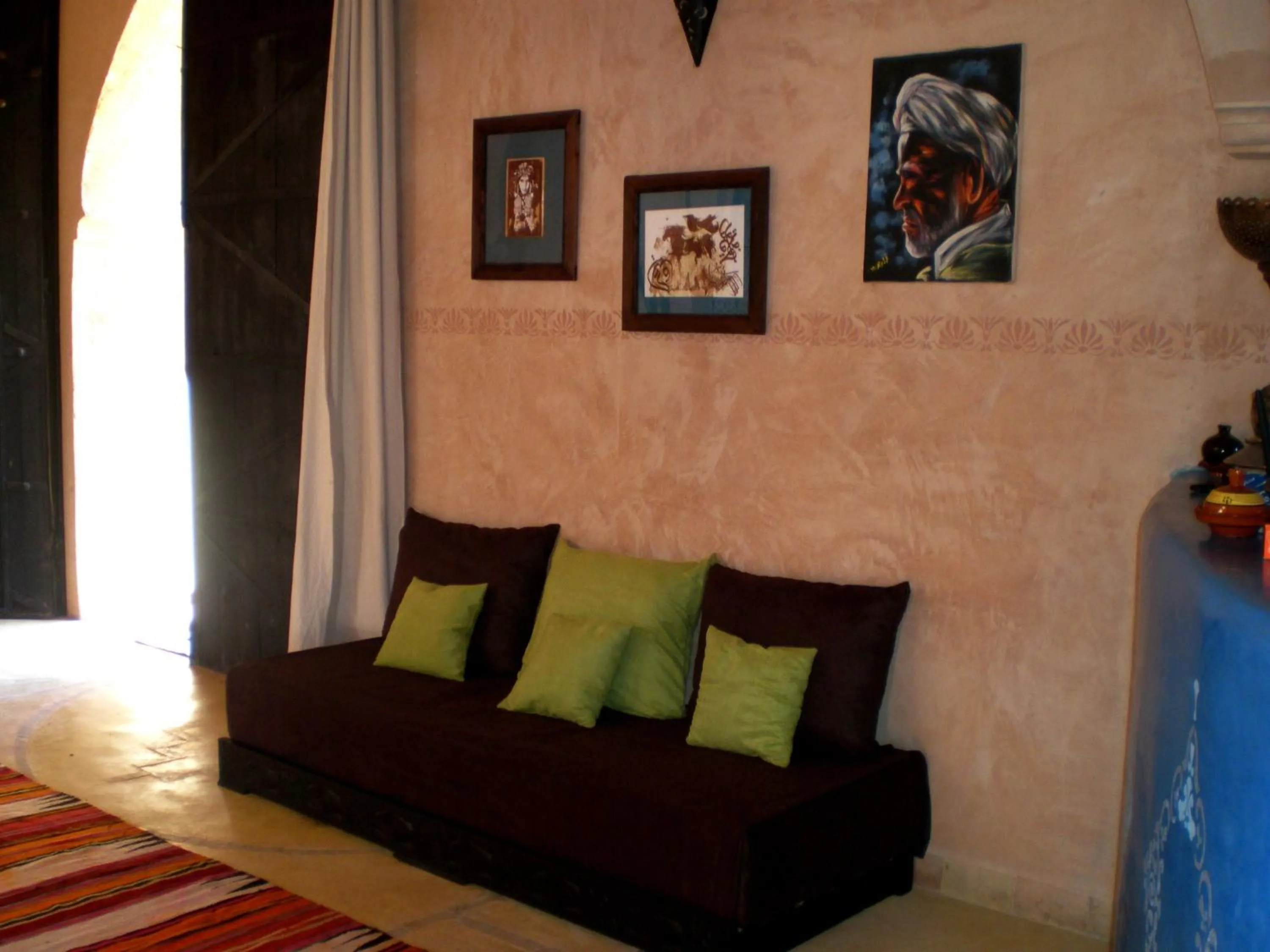 Seating area in La Kasbah d'Ouzoud