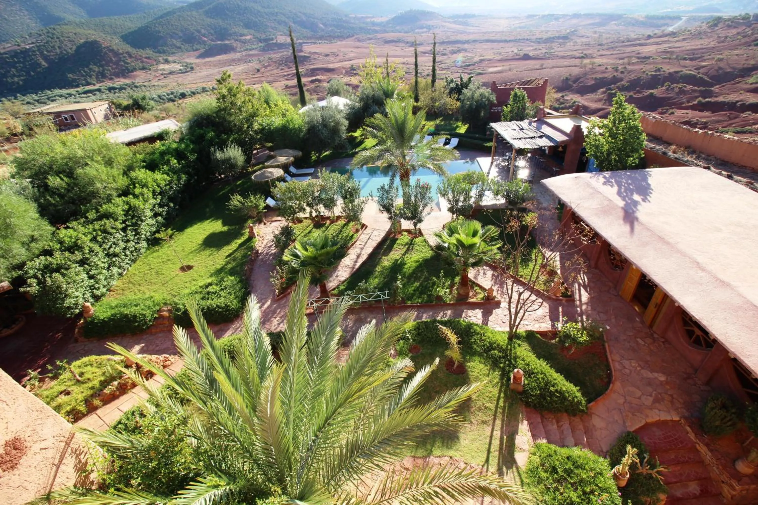 Bird's eye view in La Kasbah d'Ouzoud