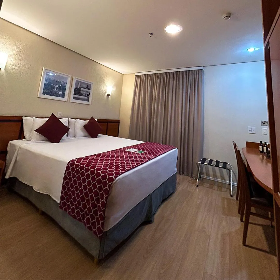 Bed in Leques Brasil Hotel Escola