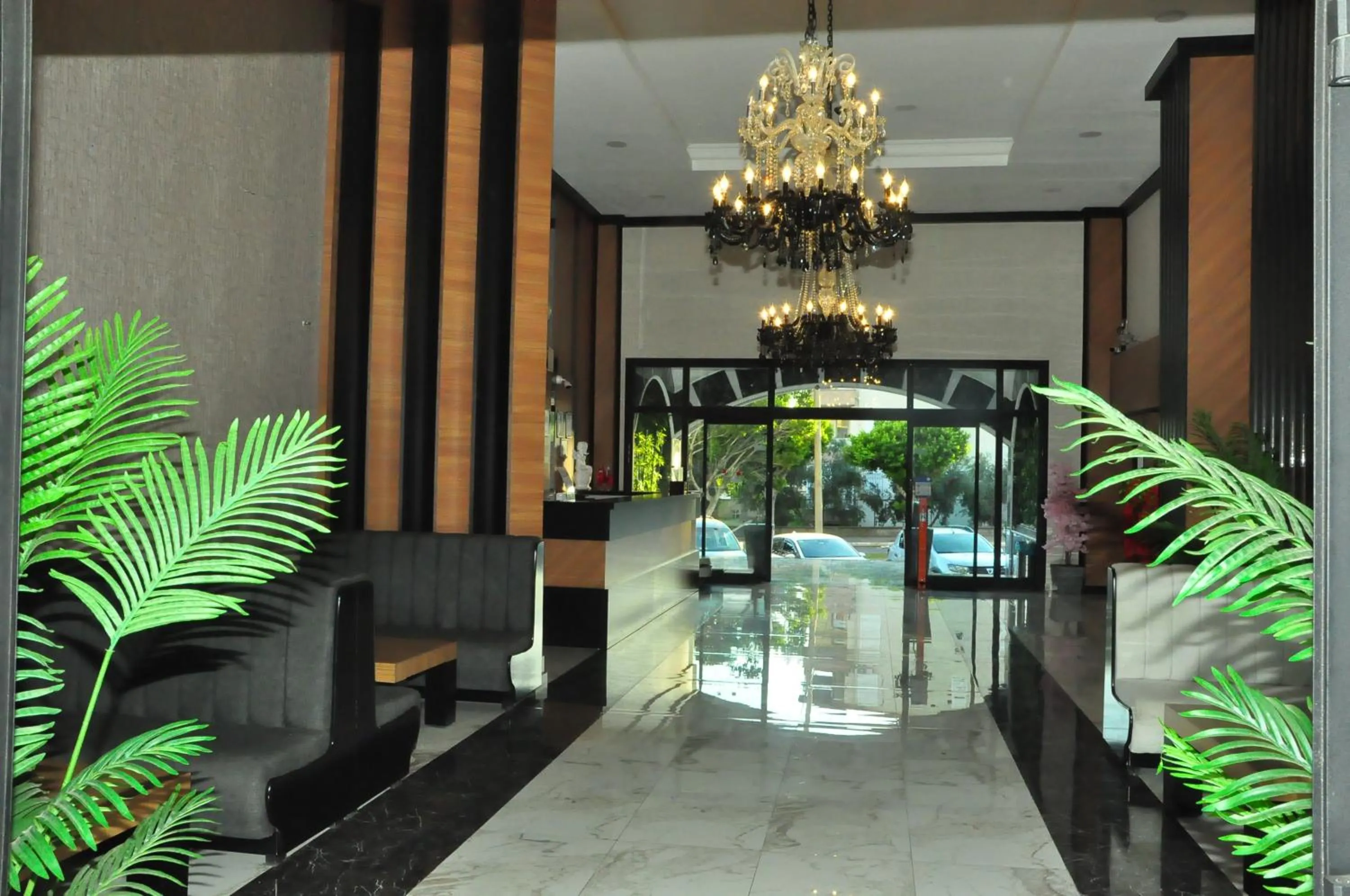 Lobby or reception in Side Yeşilöz Hotel