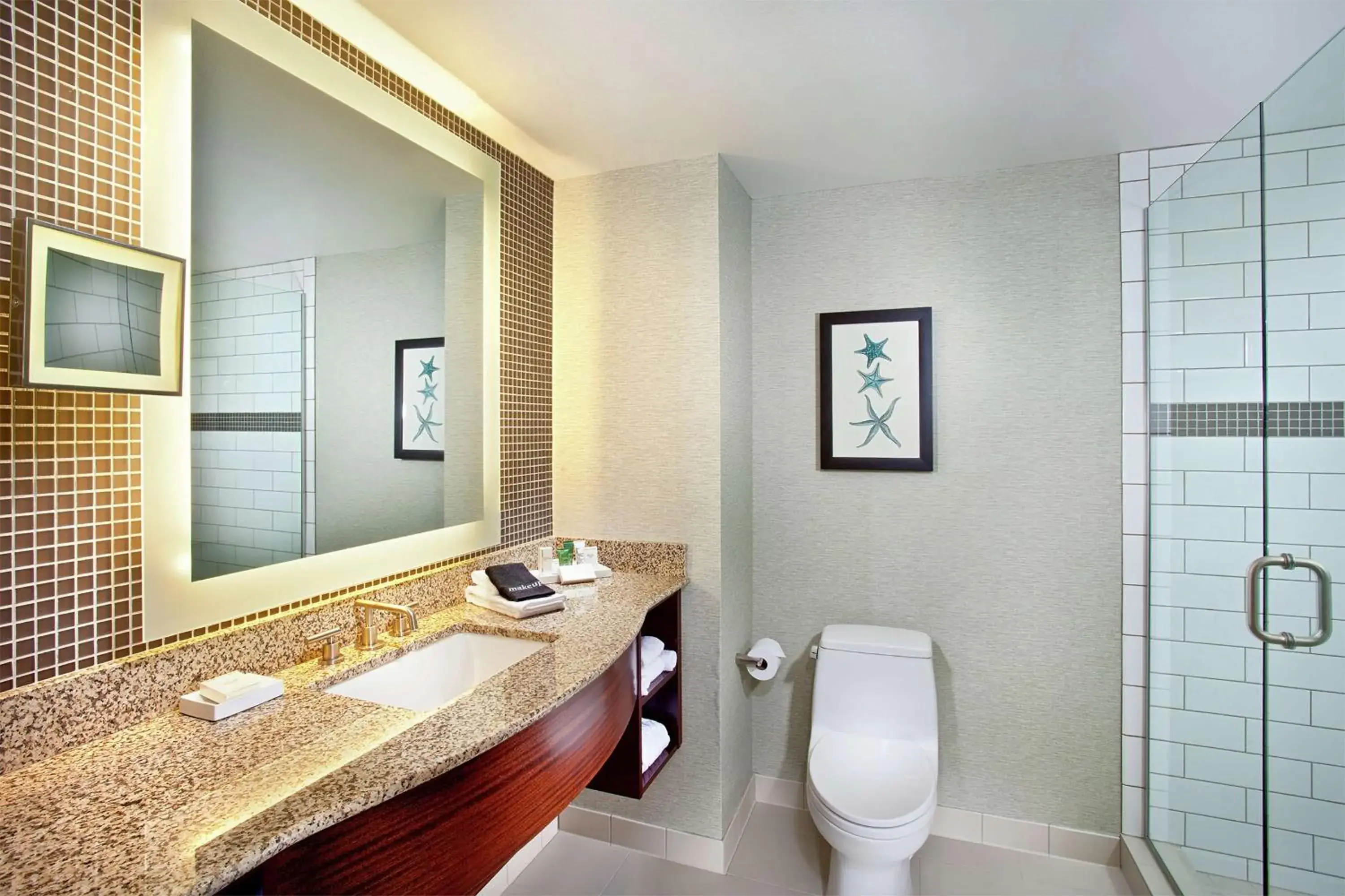 Bathroom in Cape Rey Carlsbad Beach, A Hilton Resort & Spa Bathroom in Cape Rey Carlsbad Beach, A Hilton Resort & Spa