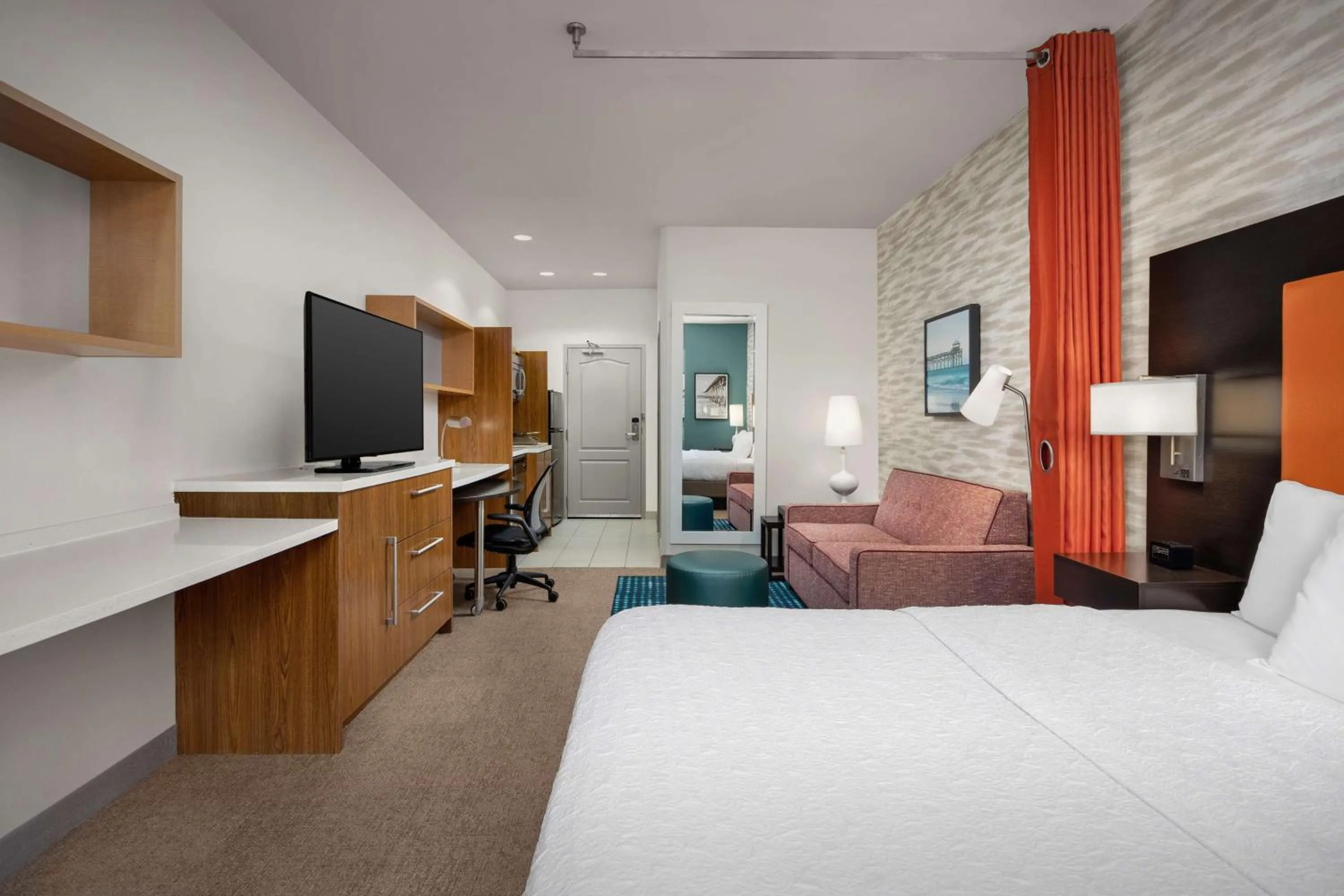 Bedroom, Bed in Home2 Suites by Hilton Jacksonville, NC