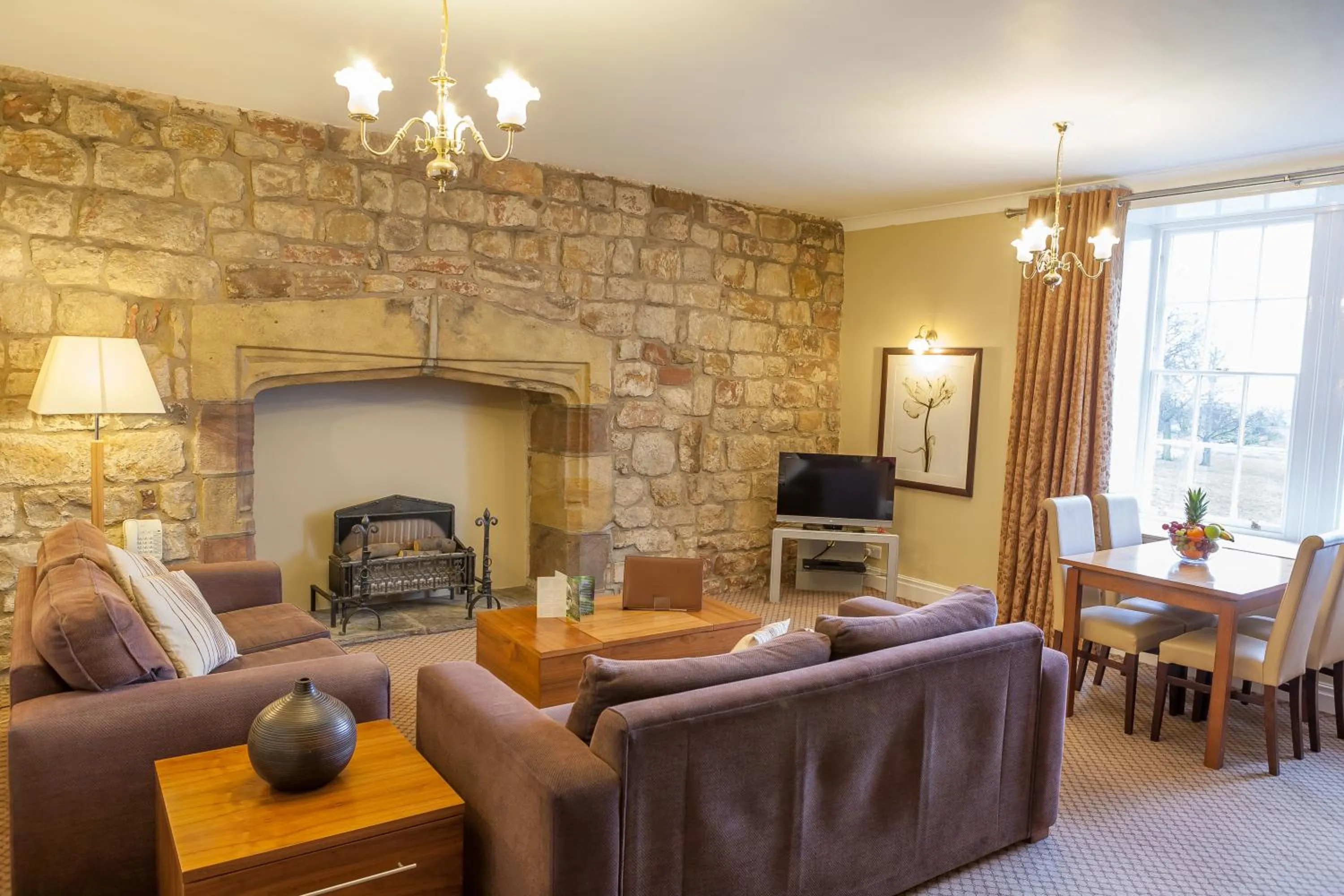 Living room in Thurnham Hall Resort