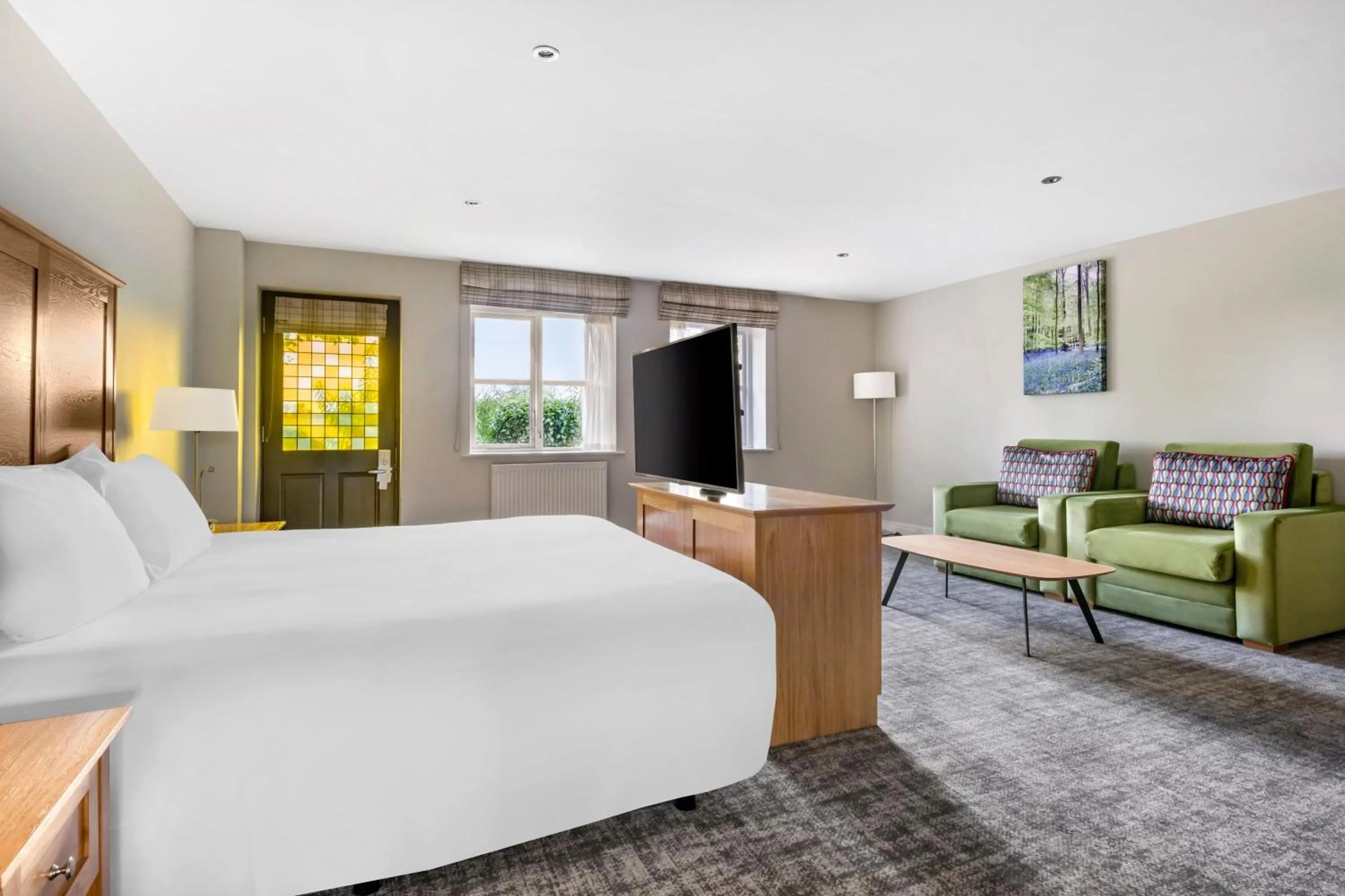 Living room, Bed in Thurnham Hall Resort