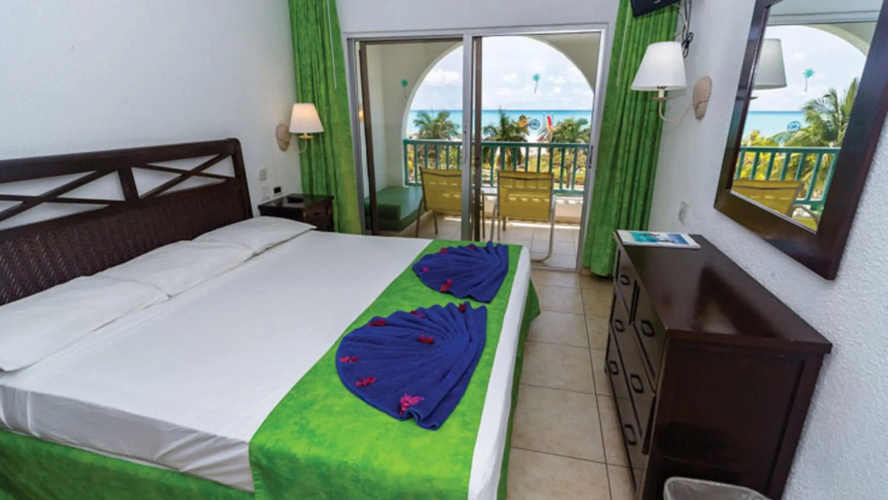 Bedroom, Bed in Jolly Beach Antigua - All Inclusive Bedroom, Bed in Jolly Beach Antigua - All Inclusive