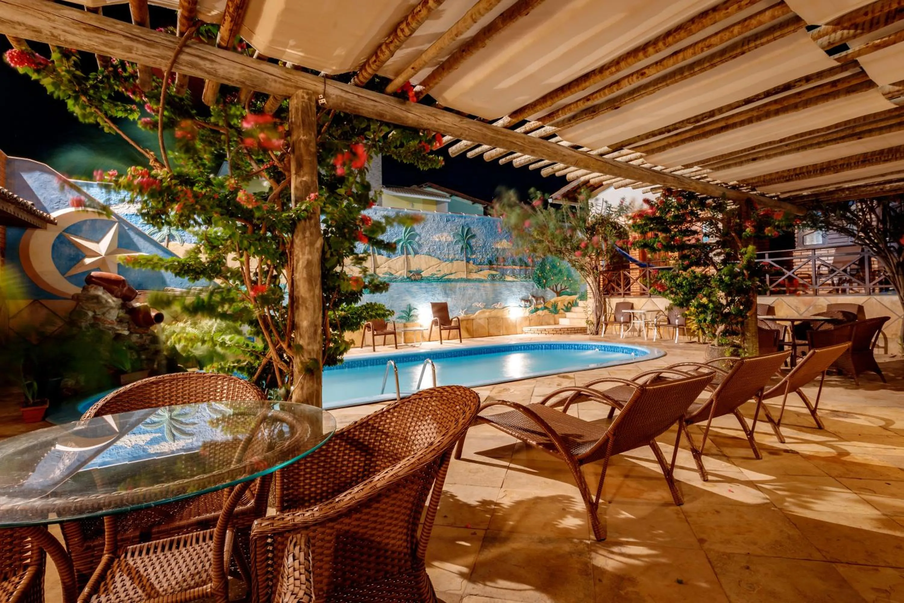 Pool view in Jardim dos Orixás