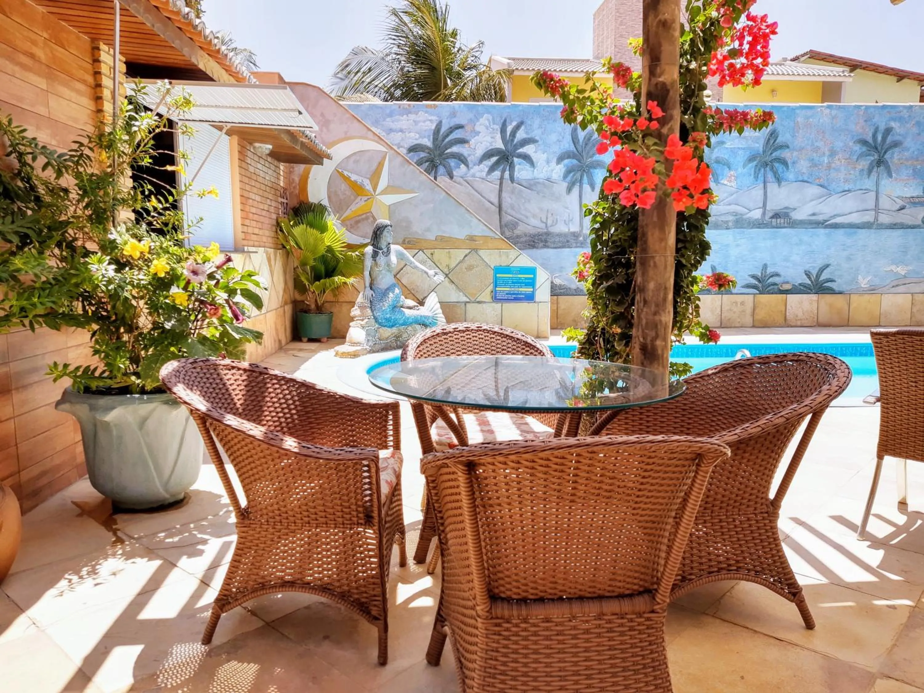 Pool view in Jardim dos Orixás