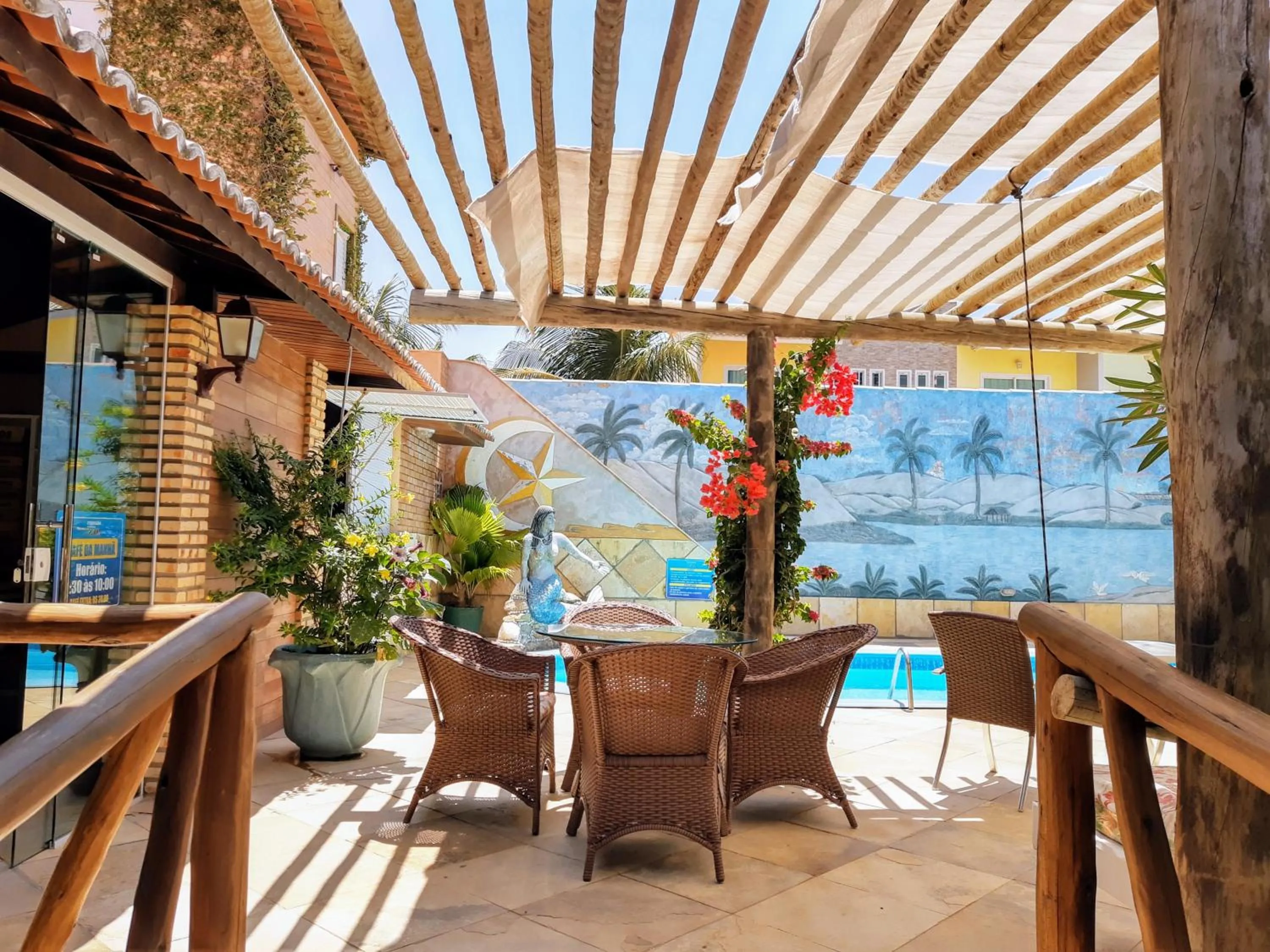 Pool view in Jardim dos Orixás