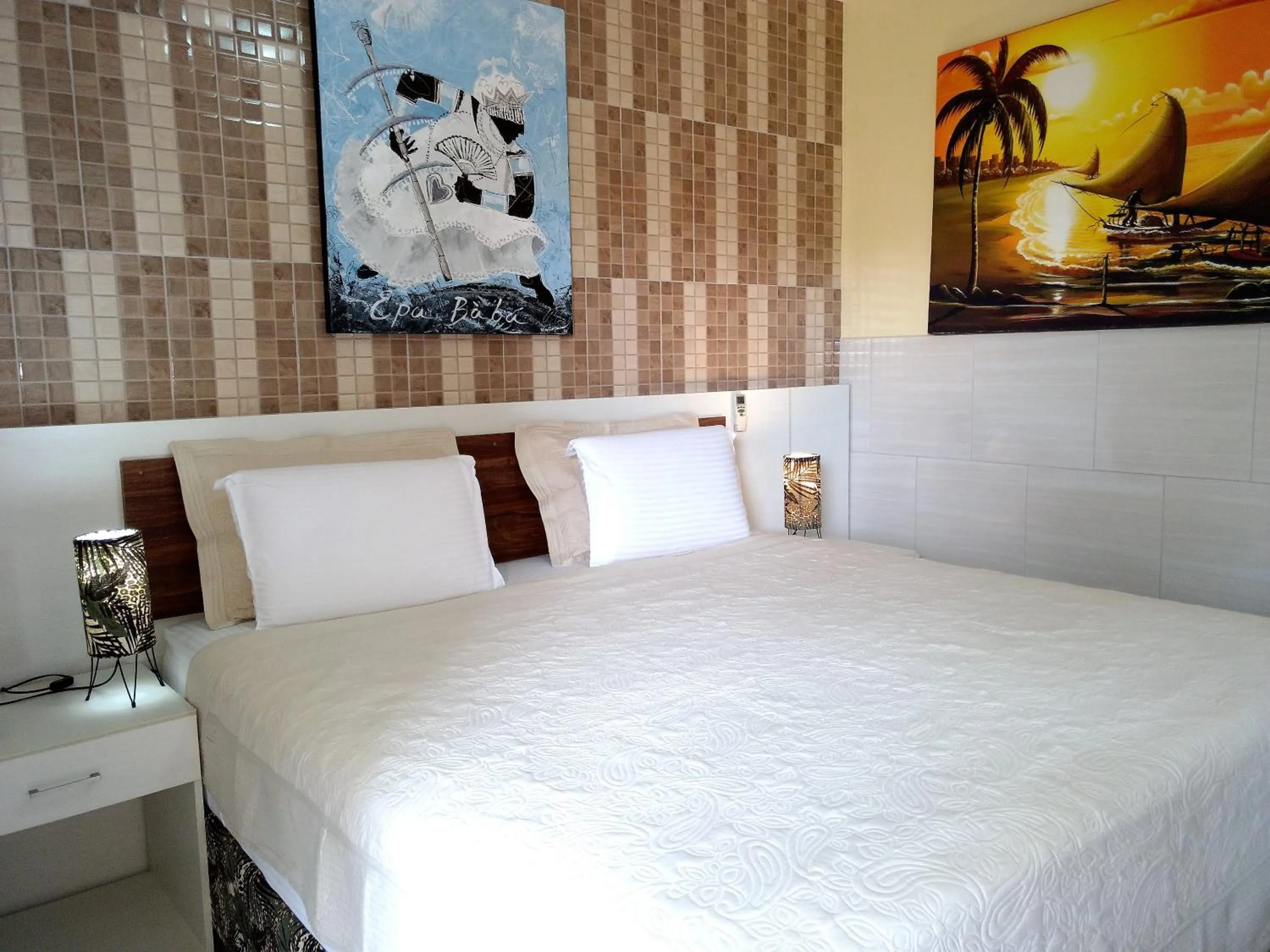 Photo of the whole room, Bed in Jardim dos Orixás