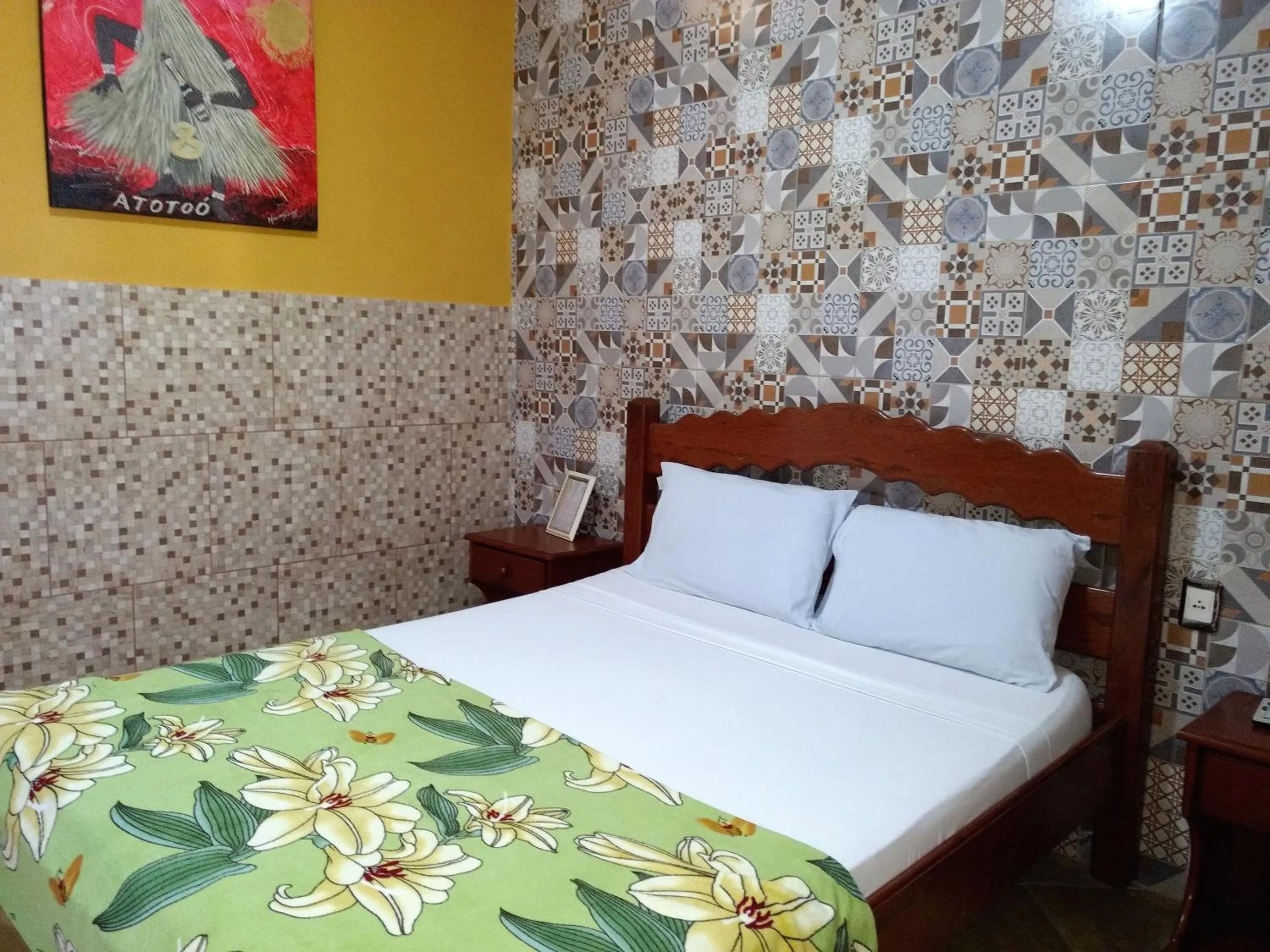 Decorative detail, Bed in Jardim dos Orixás