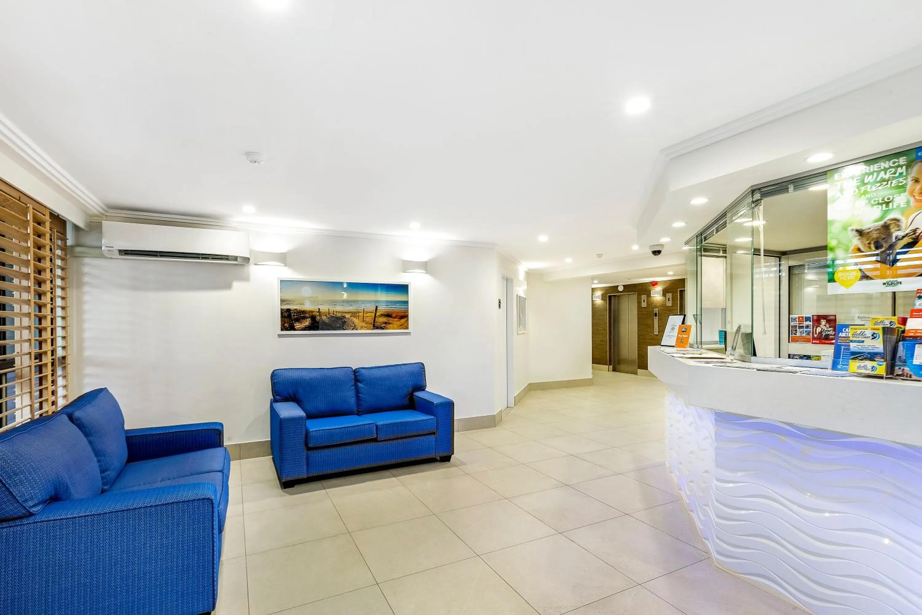 Lobby or reception in Norfolk Luxury Beachfront Apartments Gold Coast
