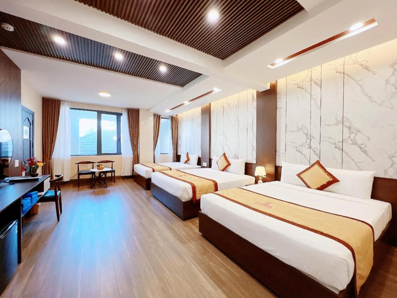 Bed in Champa Resort & Spa