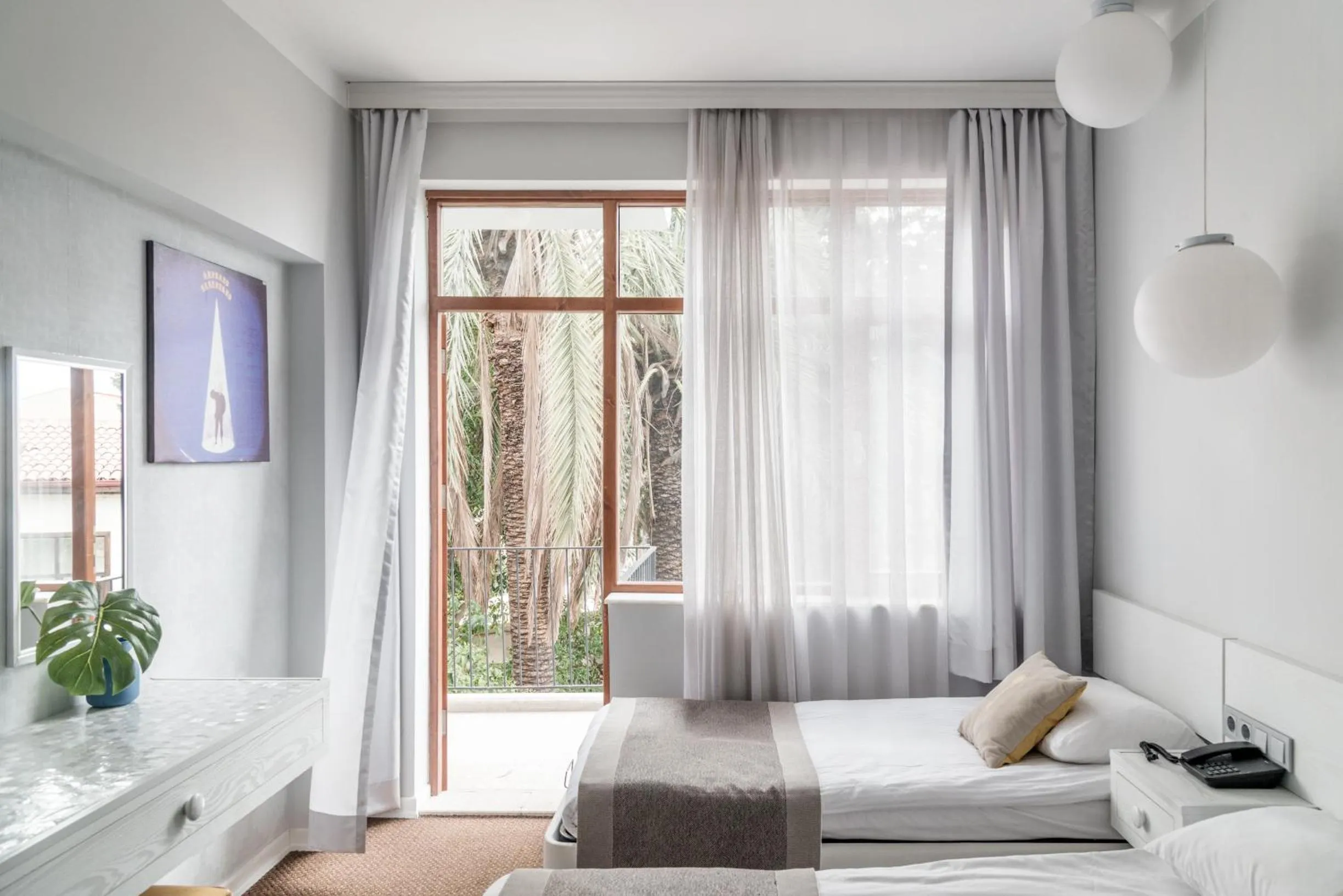 Balcony/Terrace, Bed in Delight Deluxe Hotel & Spa